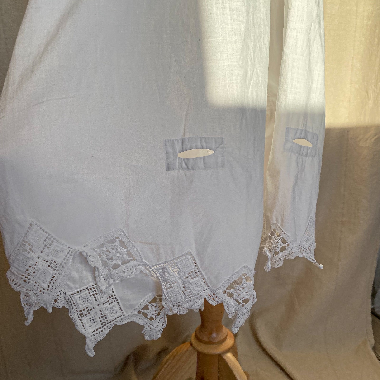Authentic Edwardian Antique White Linen Lace Lingerie 1905-1912