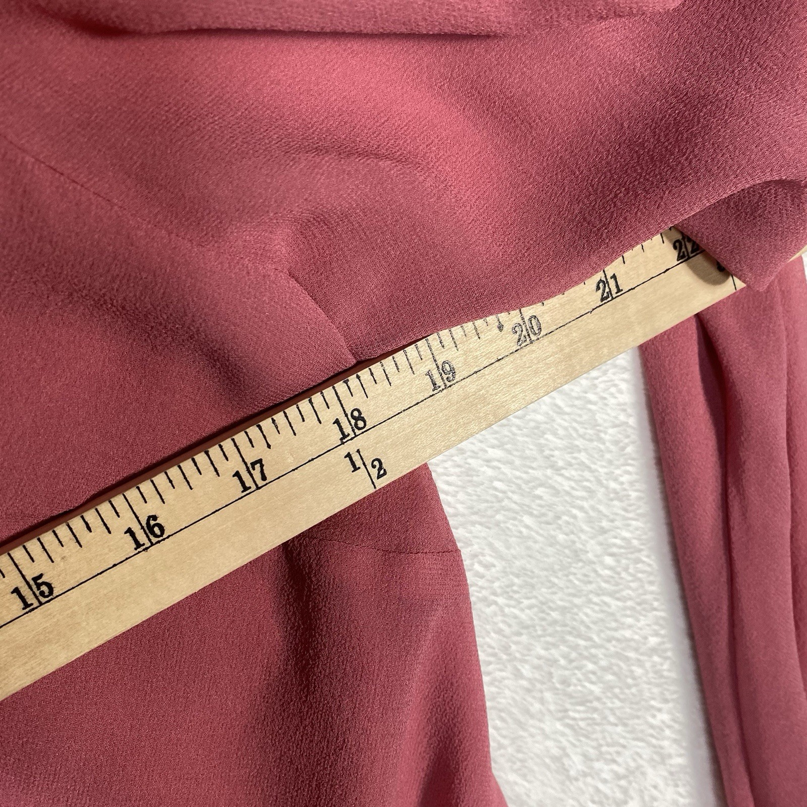 Vintage Pendleton 100% Silk Pussy Bow Blouse Mauve Pink Sheer Office Siren Sz 12