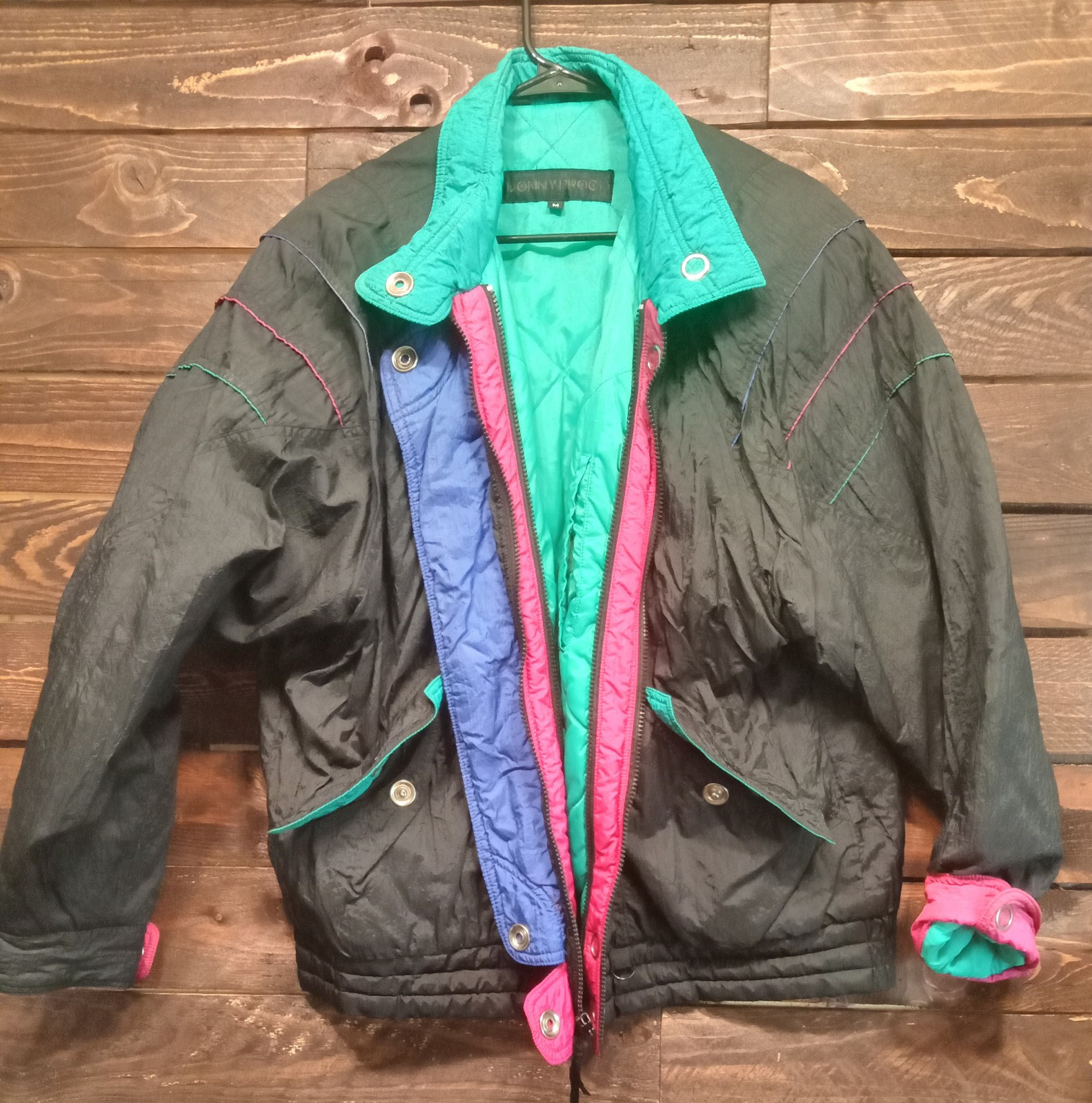 VTG Ski Jacket 90’s Women’s Medium bright 90’s style ski apparel snowboarding