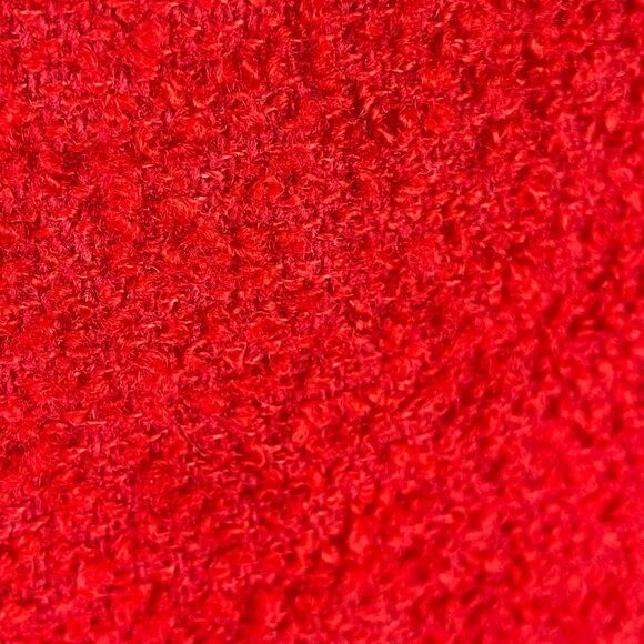 Vintage Herman Geist Boucle Jacket 8 Red Preppy Timeless Wool Blend Button Up