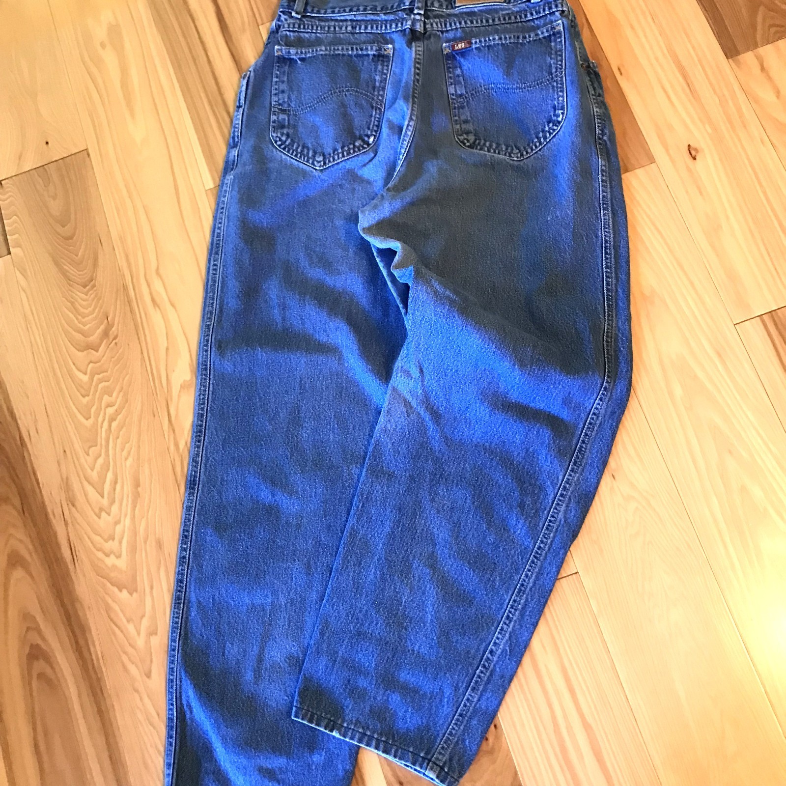 Pleated High-Waisted Jeans, Riders by Lee Vintage 80s Union Label Size 13