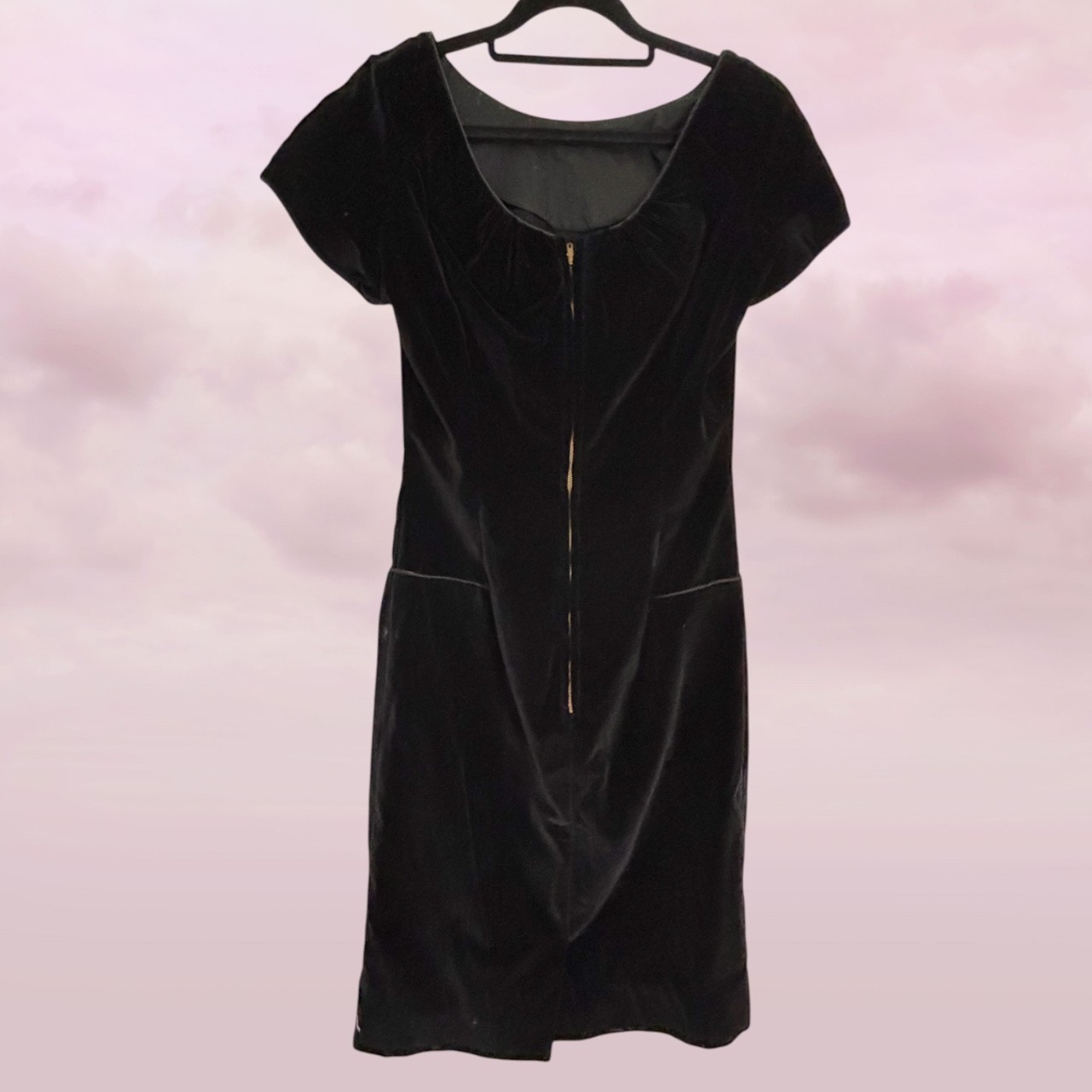 Vintage 1950s Black Velvet Dress Ingrid Robinson New Yorker David Jones – AU 8