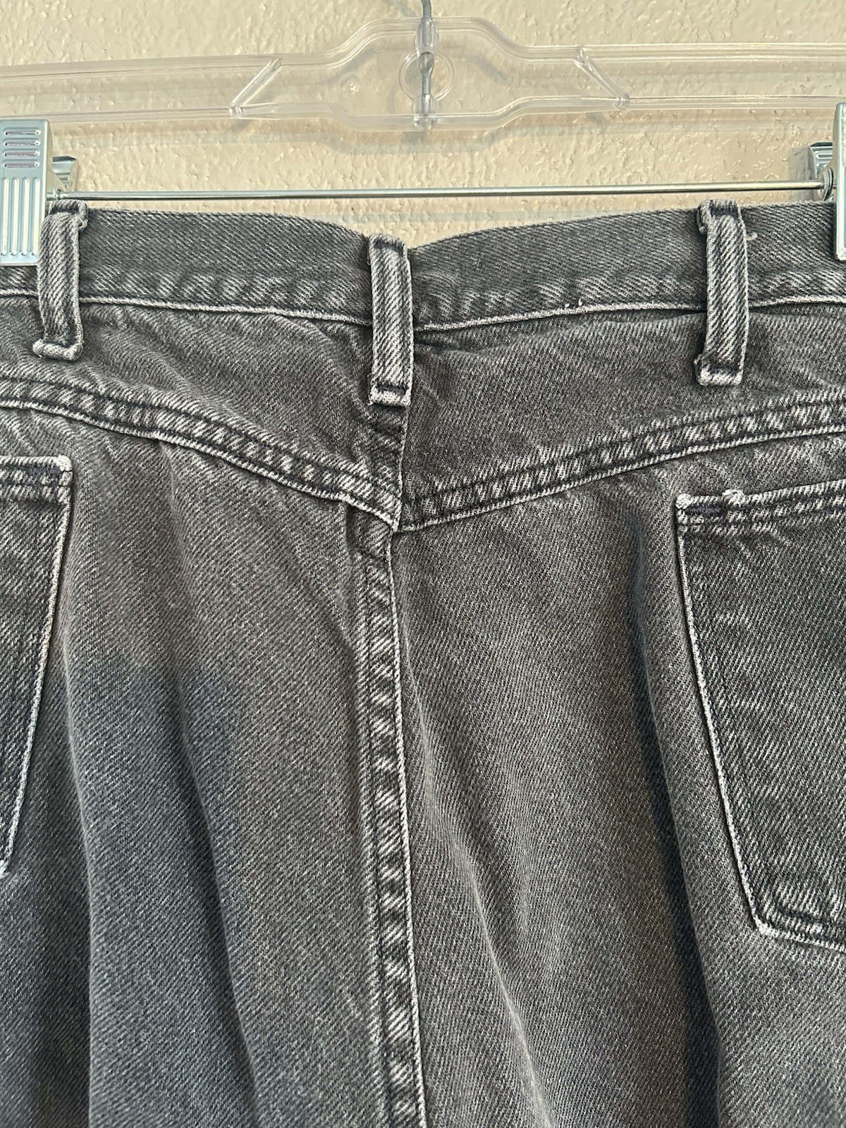 Y2K Rustler Women’s Jeans Black Denim Straight Leg 26 x 28 Mid Rise VTG Mom Jean