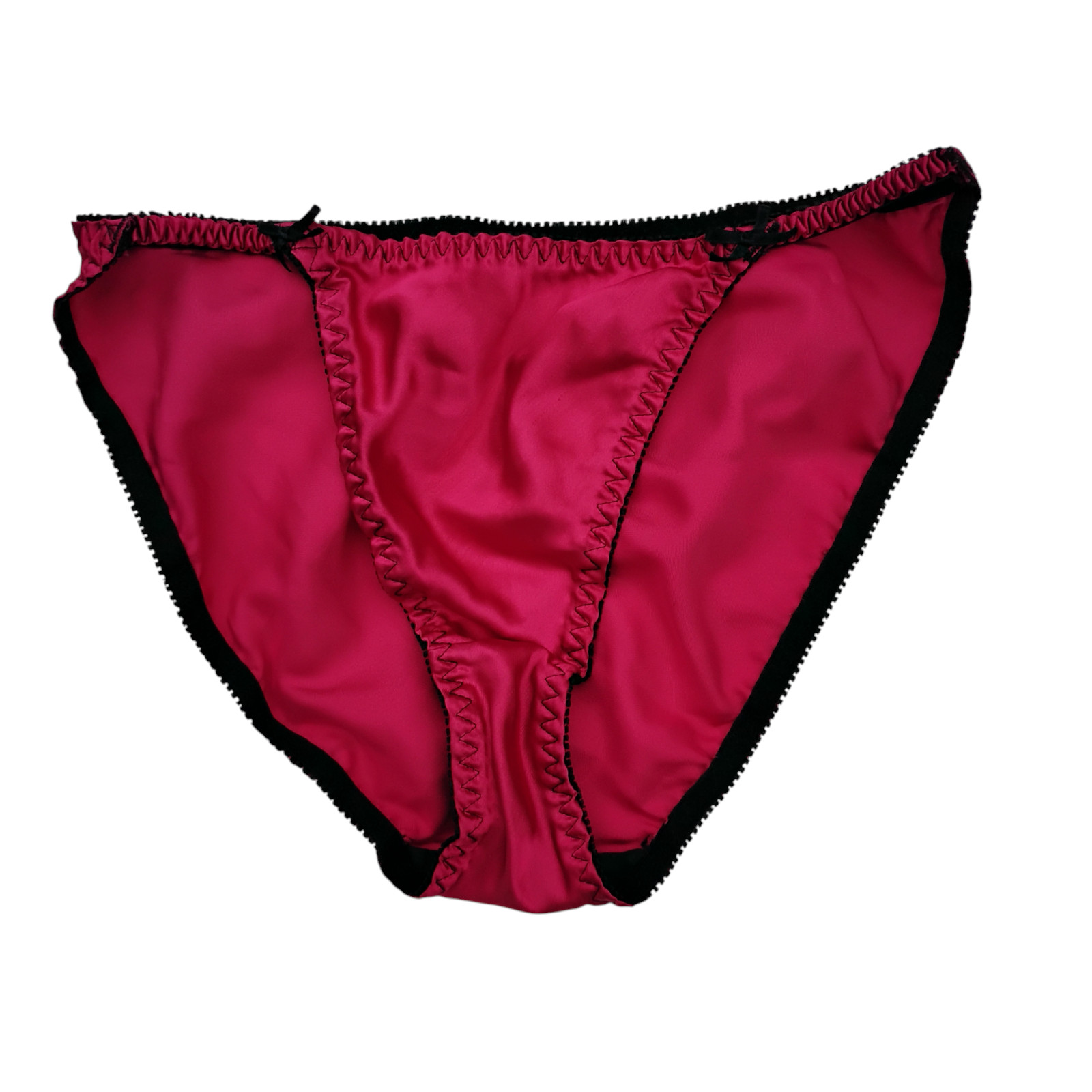 Vintage 90s L/7 Jolie Charmeuse Satin String Bikini Panties Excellent Condition