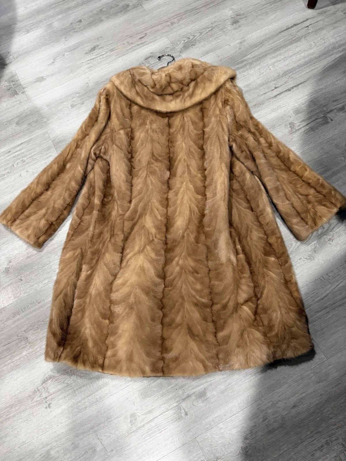 Vintage Flemington Furs Full Length Mink Fur Coat Honey Blonde Honey Amber