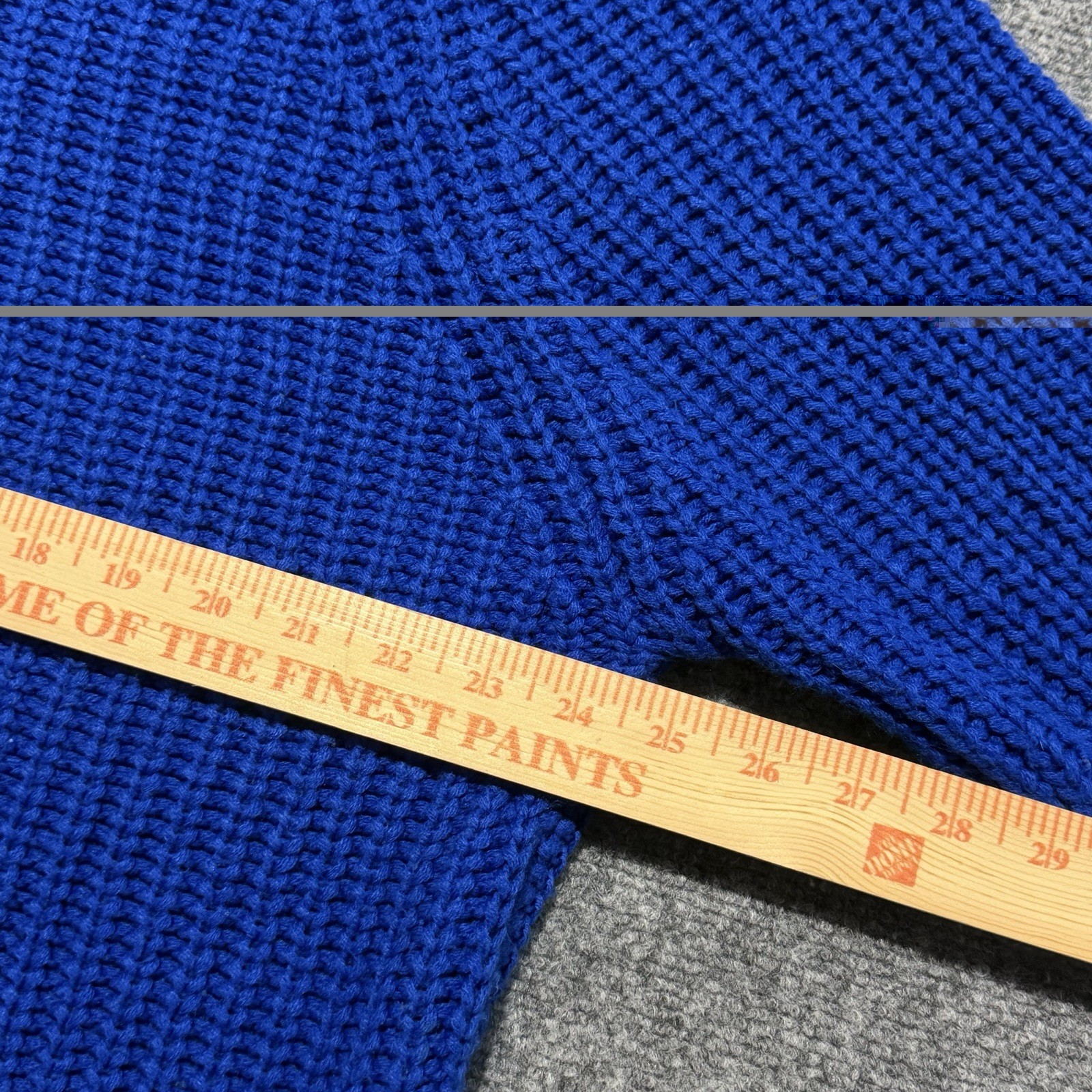Vintage 1990s Headliners Blue Small Chunky Knit Sweater 100% Acrylic Oversized
