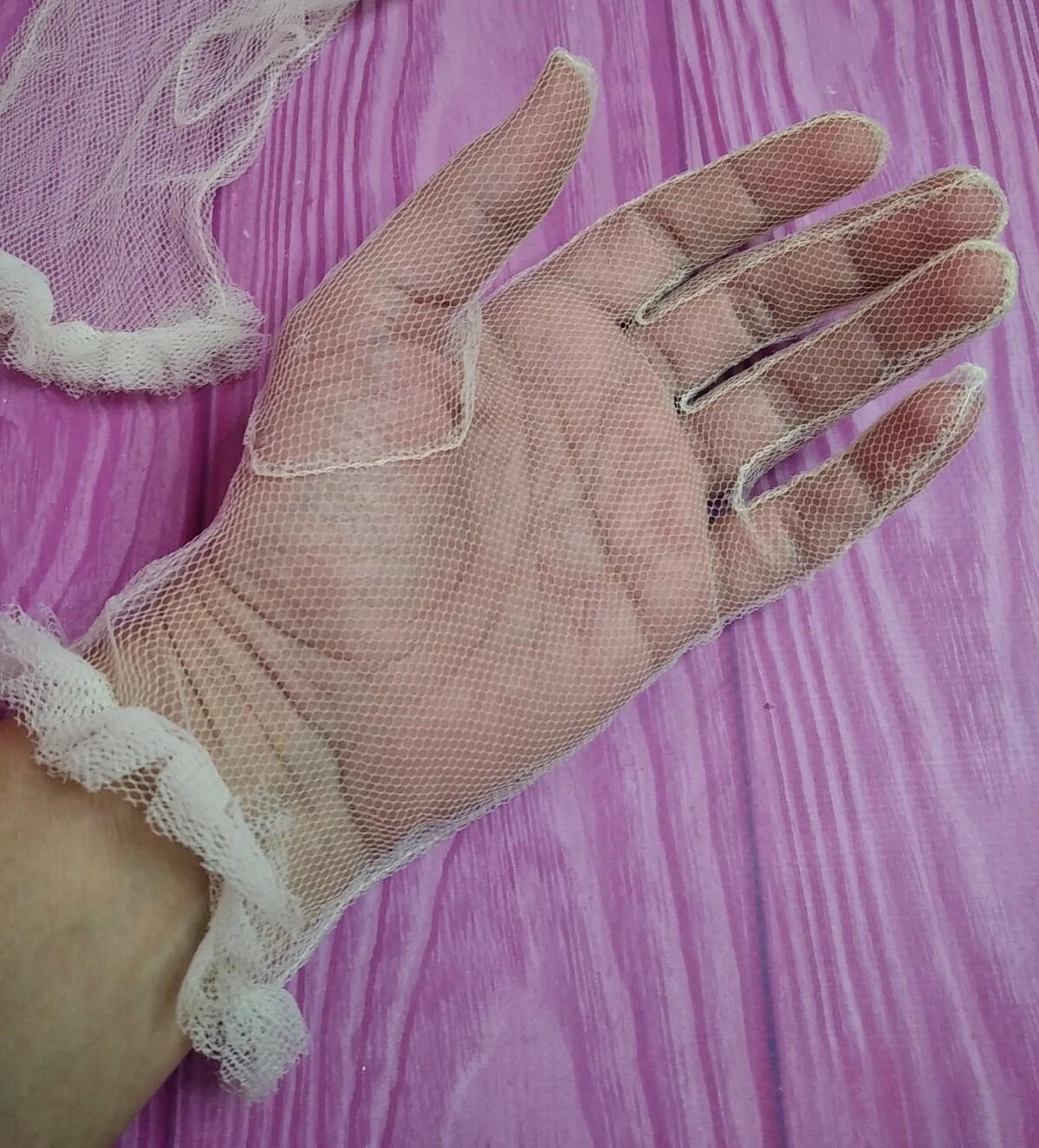 Vintage Soviet White wedding set dress veil gloves 1972 USSR Ukraine with histor