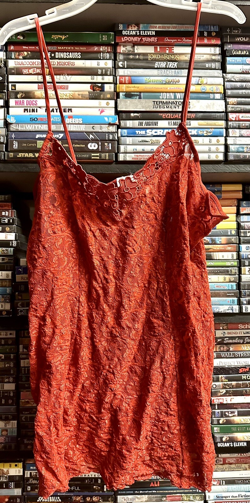 Secret Treasures ~ Sheer Red Lingerie Babydoll Negligee Nightgown XL