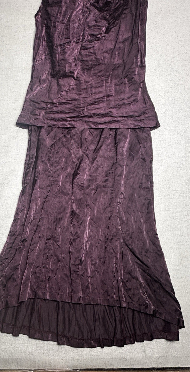 Vintage Clothe by Muriel Dombret 2 Piece Skirt Set 8 Plum Y2K Formal