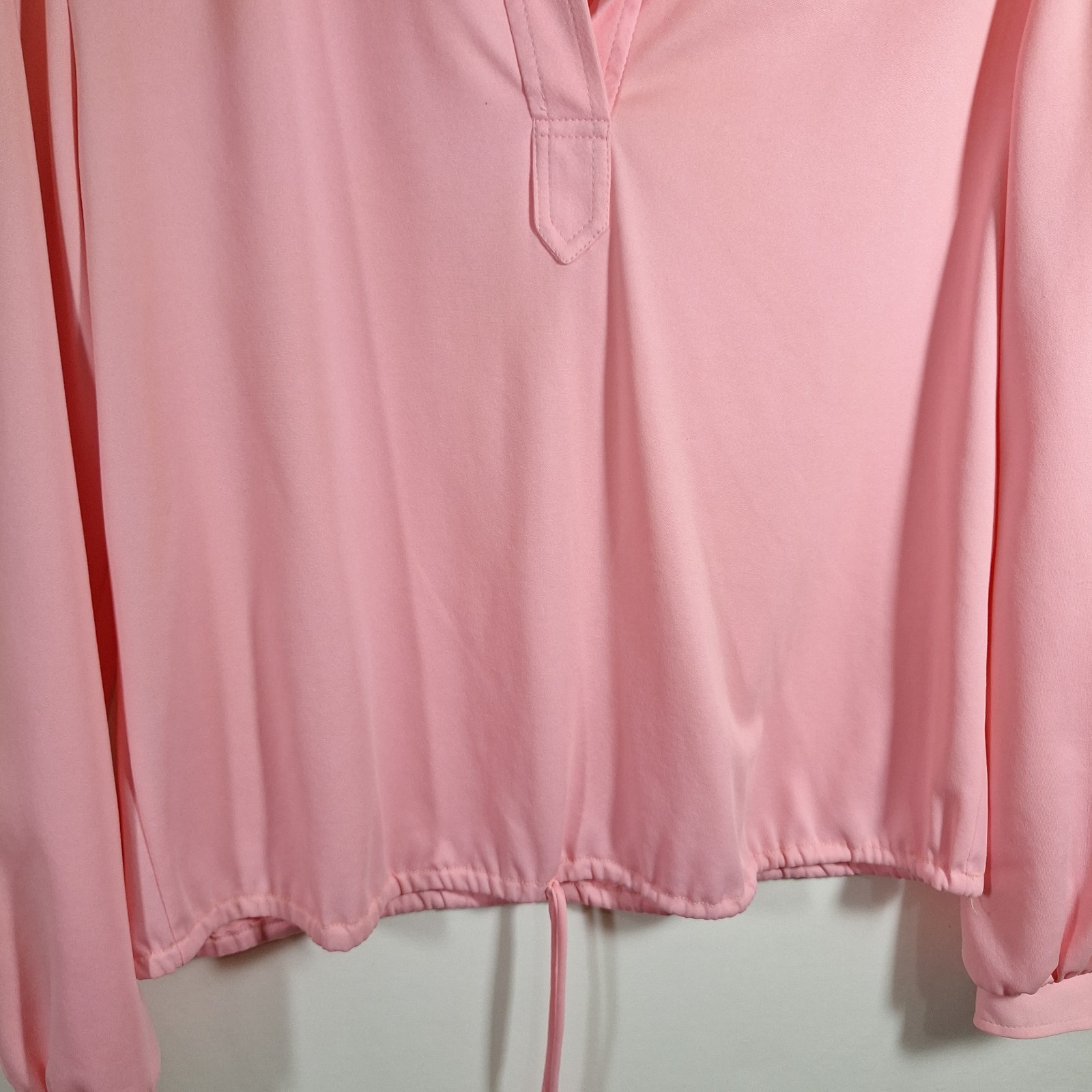 Vintage Graff Californiawear Pink Drawstring Blouse M/L