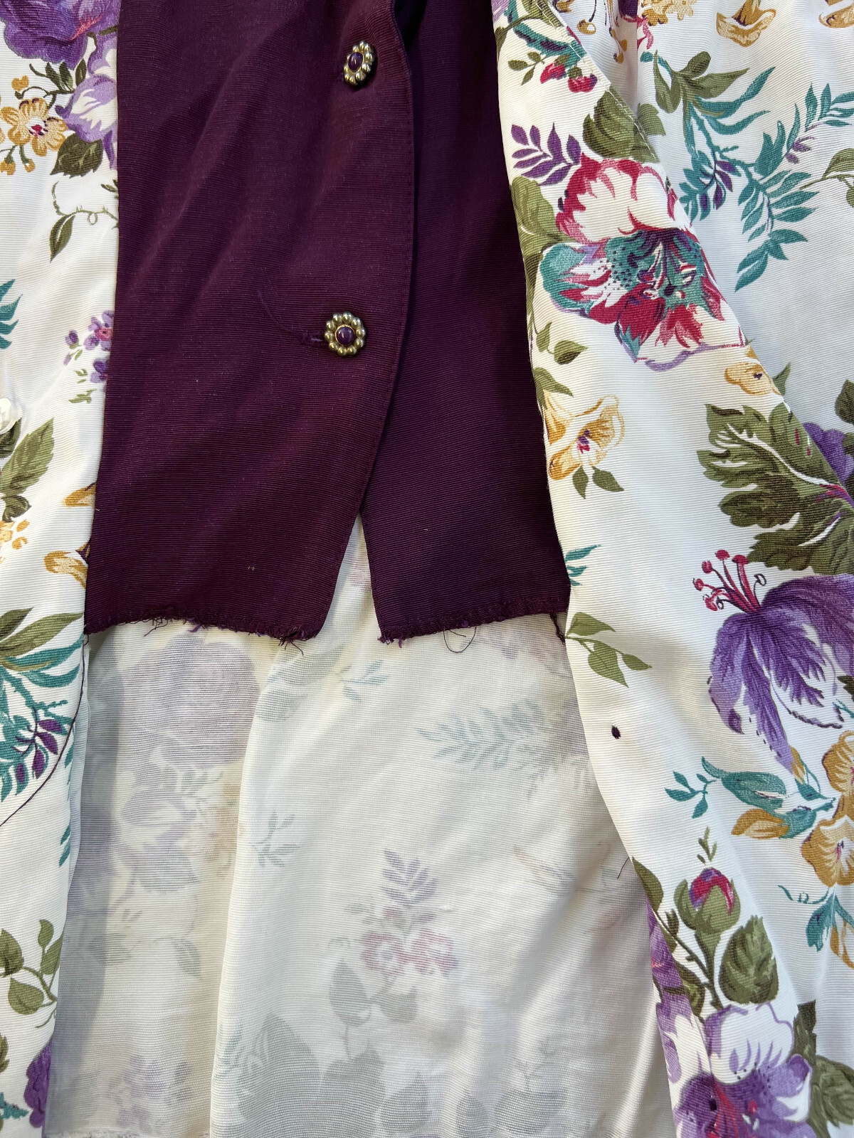 Vintage 80s Willy’s Influence Womens Floral Blouse Shoulder Pads Size 10 USA