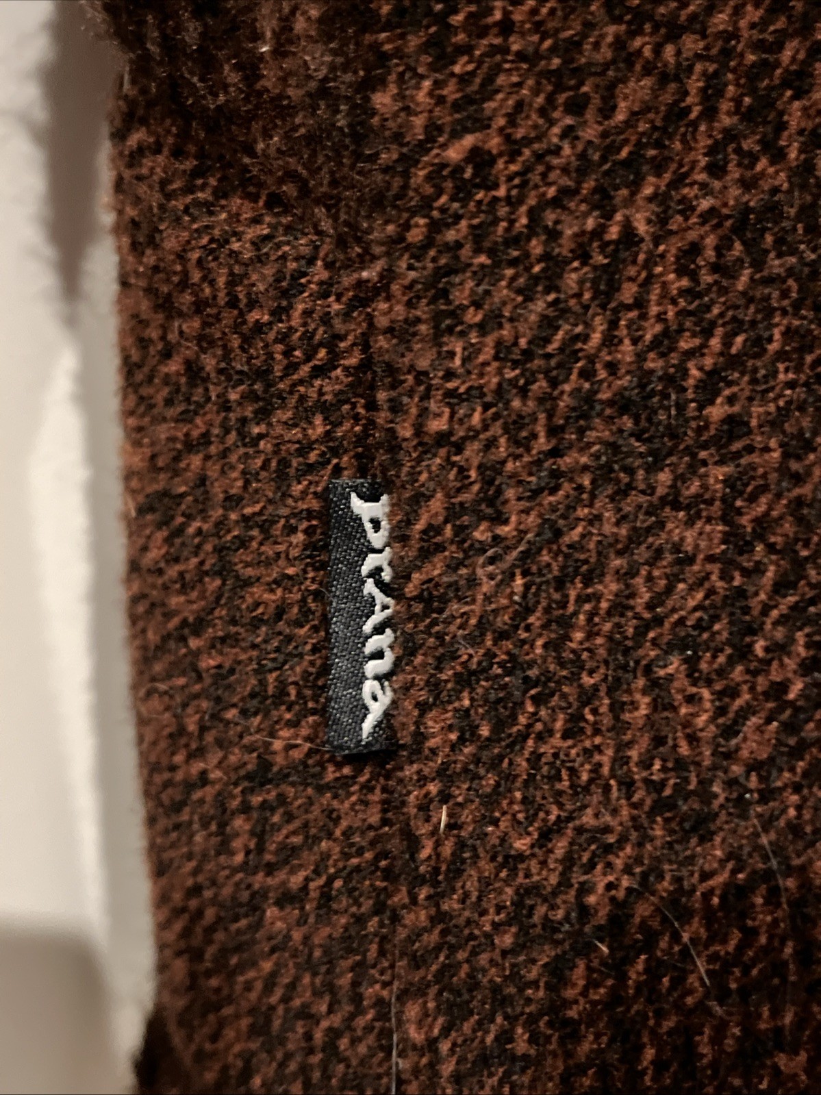 Prana Women’s Sherpa Fleece Jacket Maroon Full Zip S Vintage Made in USA