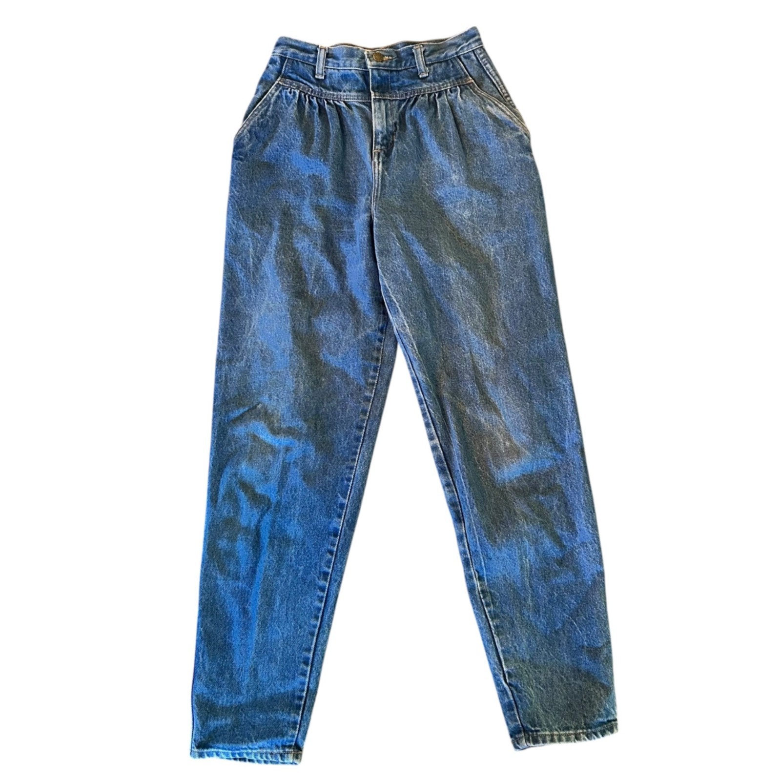 Vintage Calvin Klein Pleated Ultra High Rise Balloon Denim Jeans USA 6