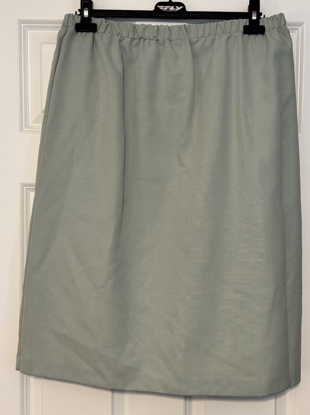 Vintage Reina Rose Button Lace Ruffle Detail Two Piece Mint Blazer Skirt Sz 18