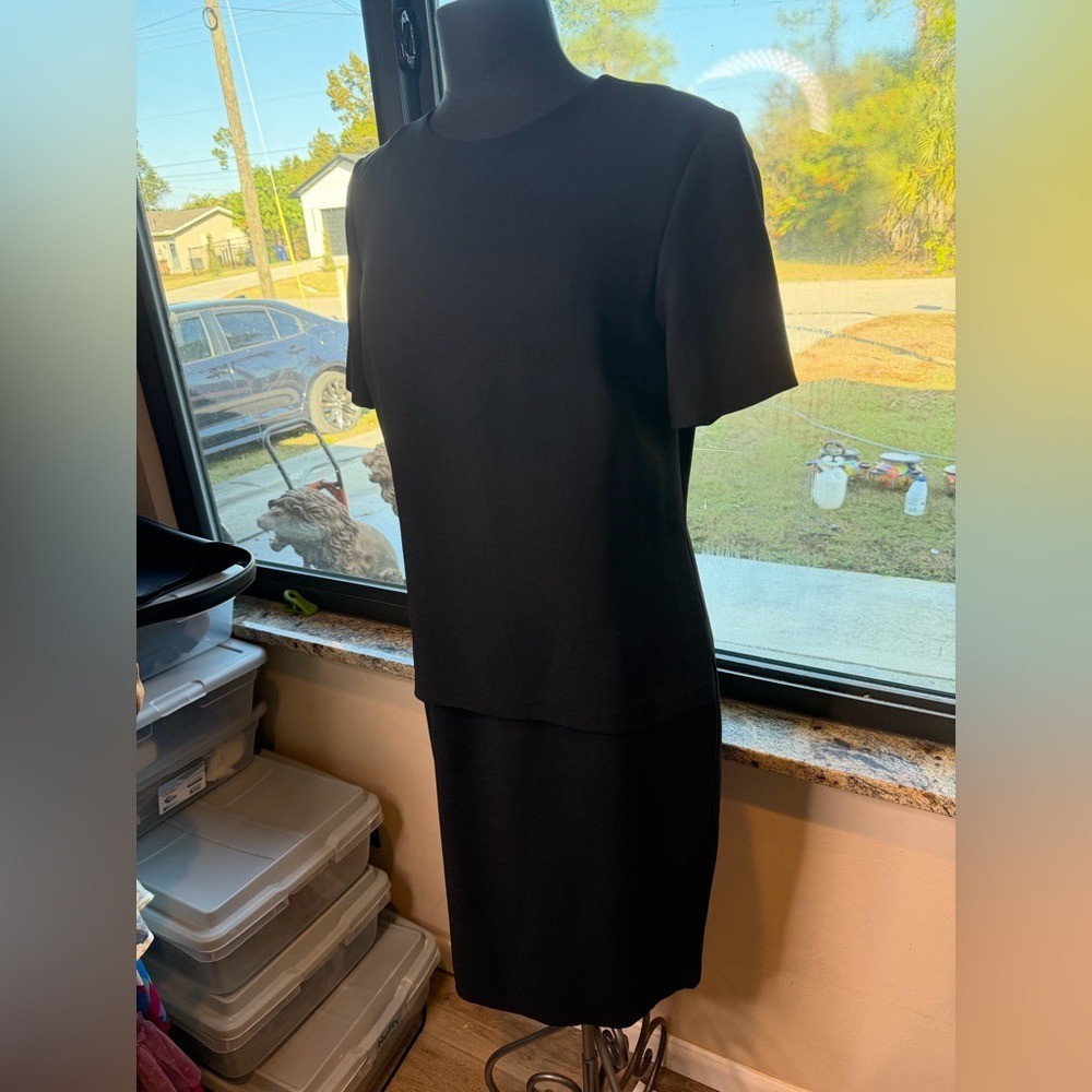 Oberon Vintage Elegant Black One Piece Short Sleeve Dress