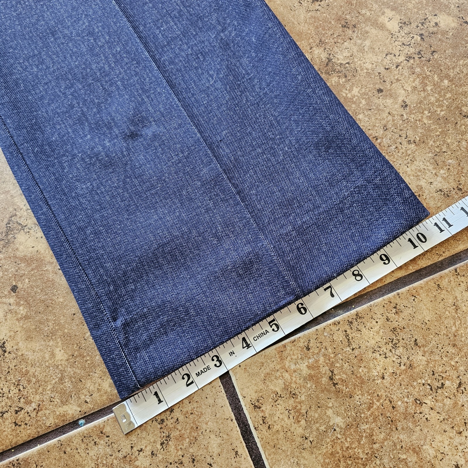 Vintage 70s Trousers Donovan Galvani NWT Deadstock Polyester Dark Wash Blue