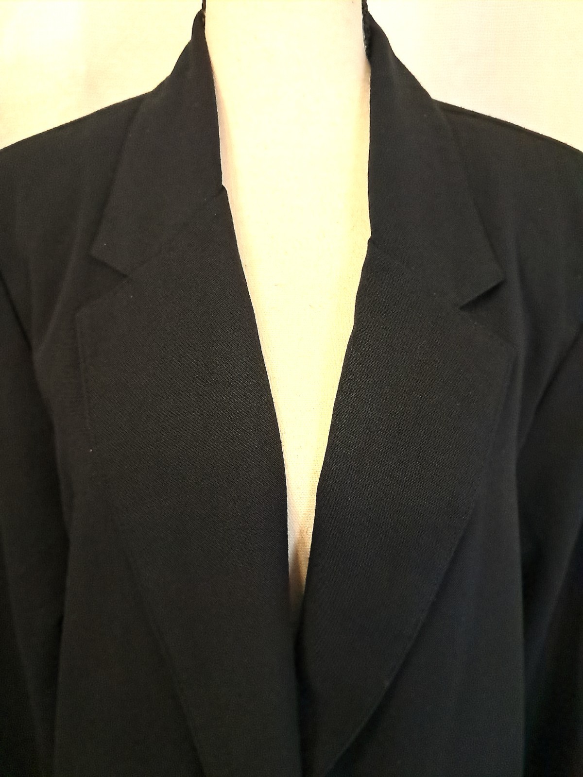 Vtg 80s/90s Sag Harbor Black Sigle Breasted Blazer