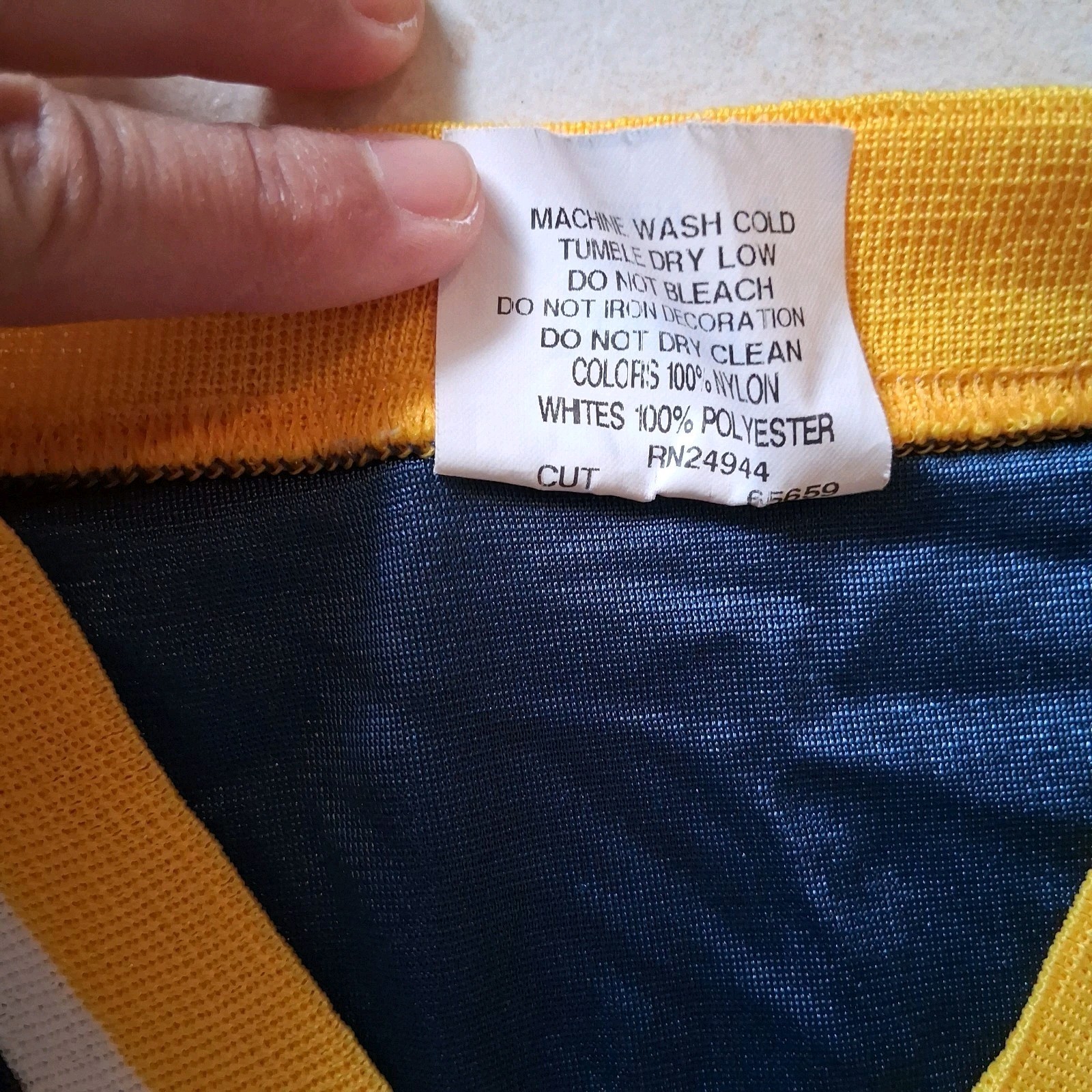 Vtg Dodger Sportswear Womens Mesh Jersey Shirt Medium Blue Retro Made USA Sport