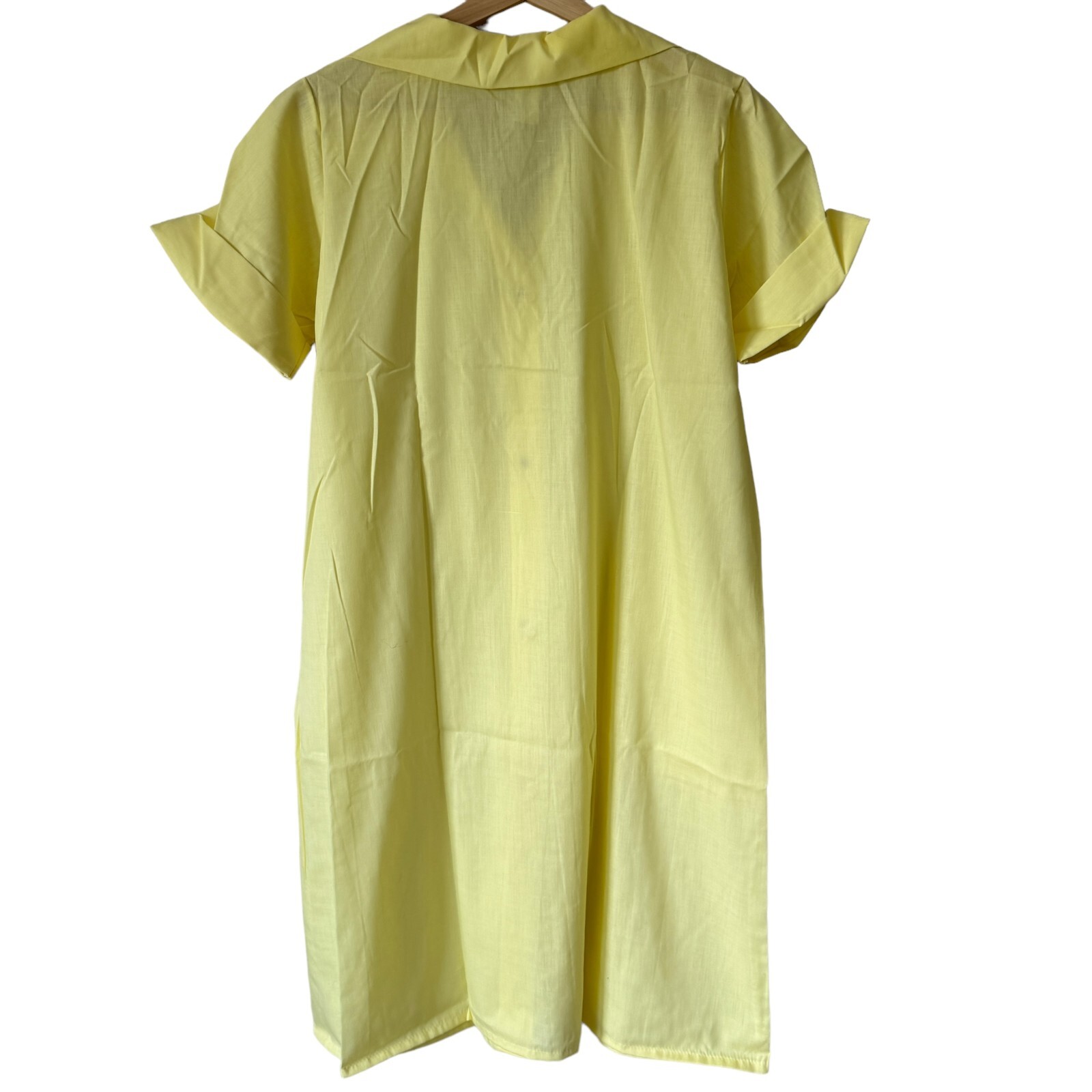 Vtg Montgomery Ward Small 10-12 Snap Front Housecoat House Dress Mumu Nightie