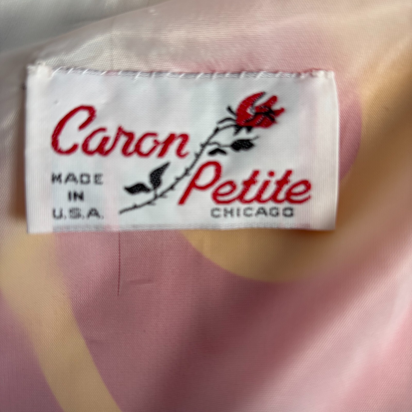 Vintage 1980s Caron Petite Colorful Geometric Print Suit Jacket