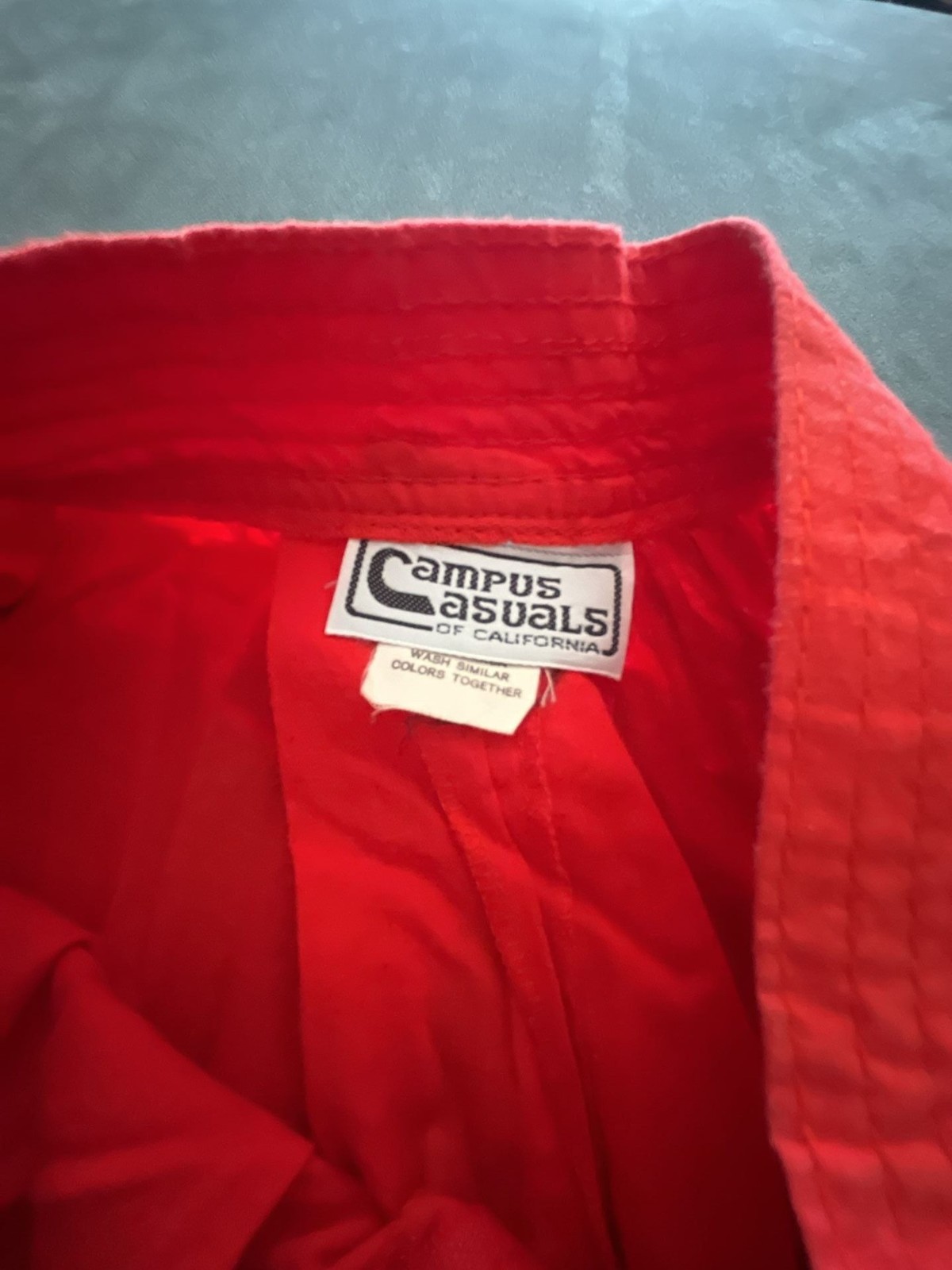 Vintage 1970’s Campus Casuals of California Red Wide Leg Culottes