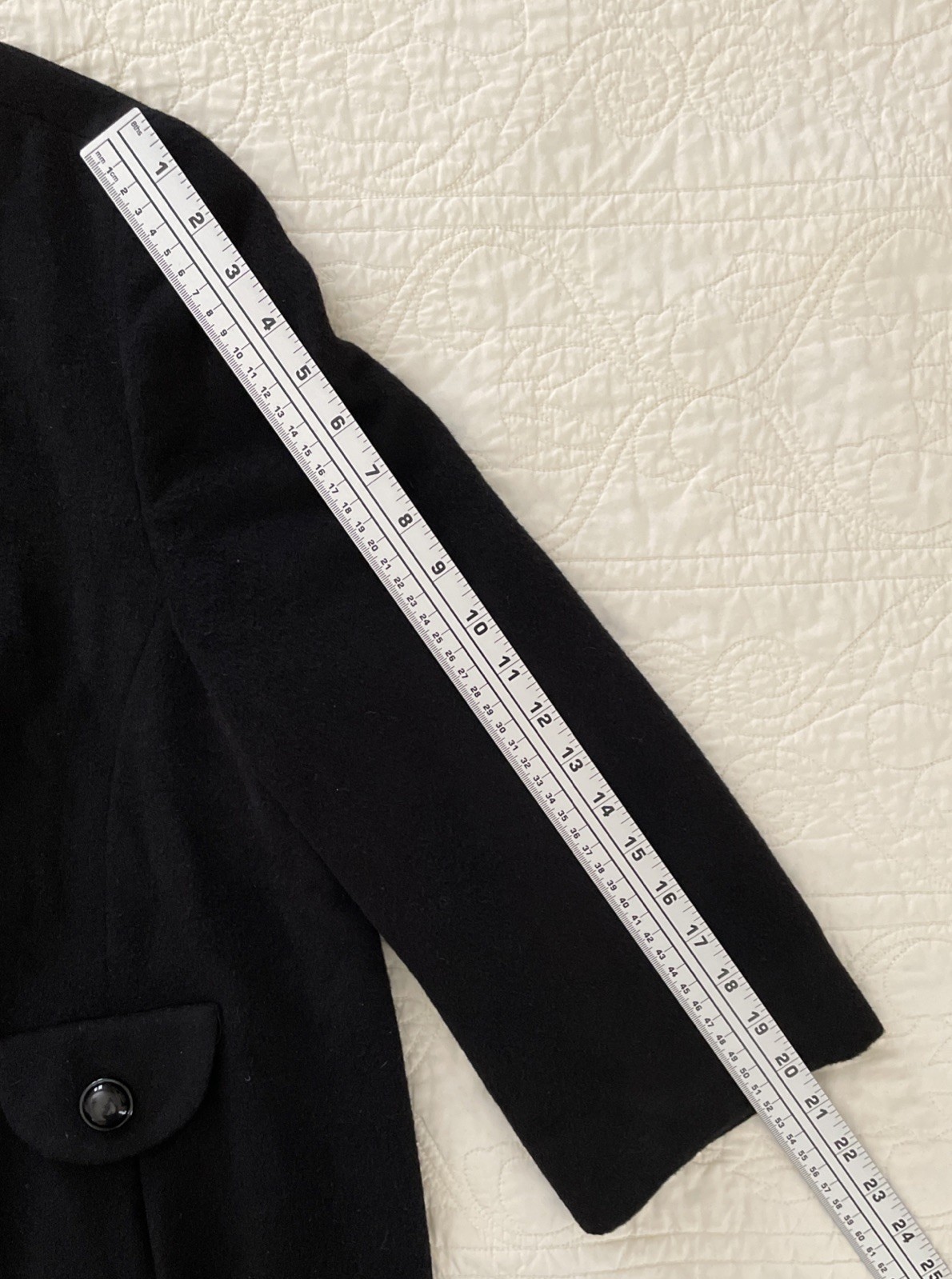 Vtg. J.J. O’Donnell 100% Cashmere Opera 1950s Black Coat Silk Line Sz XL Custom