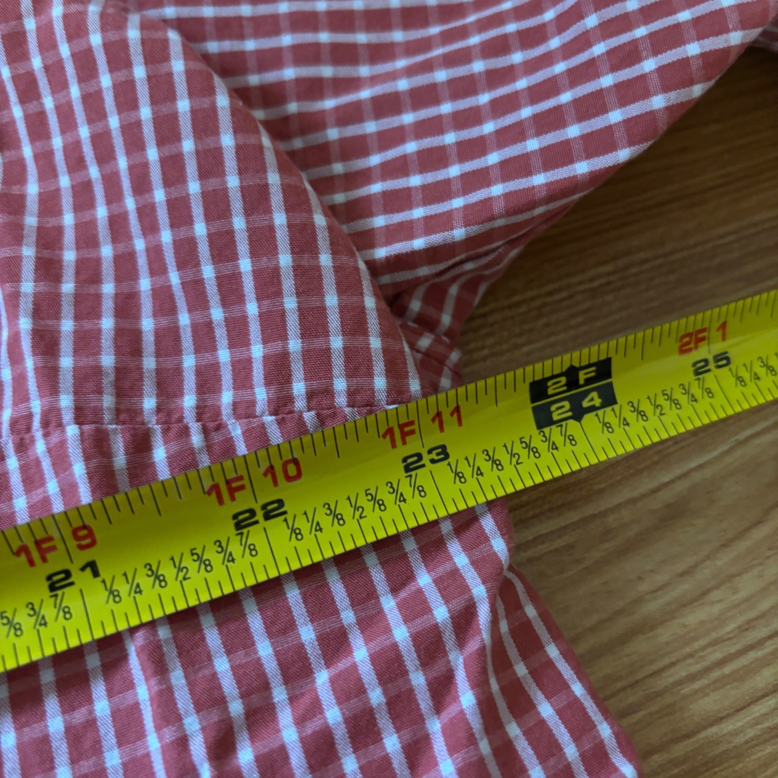 Old Navy The Classic Shirt XXL Oversized Red Gingham Button Front Cotton