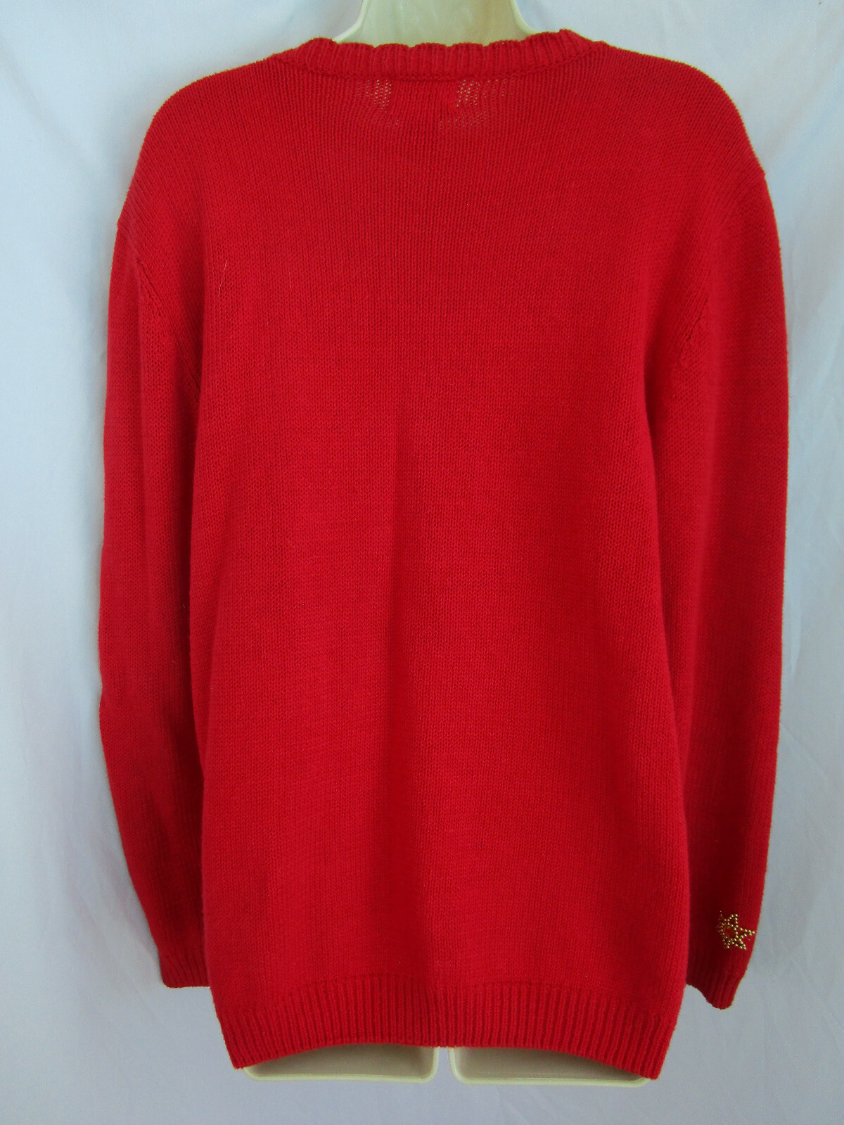 Vtg 80s Joule Jewel Embellished Ugly Christmas Party Beverly Goldberg Sweater M