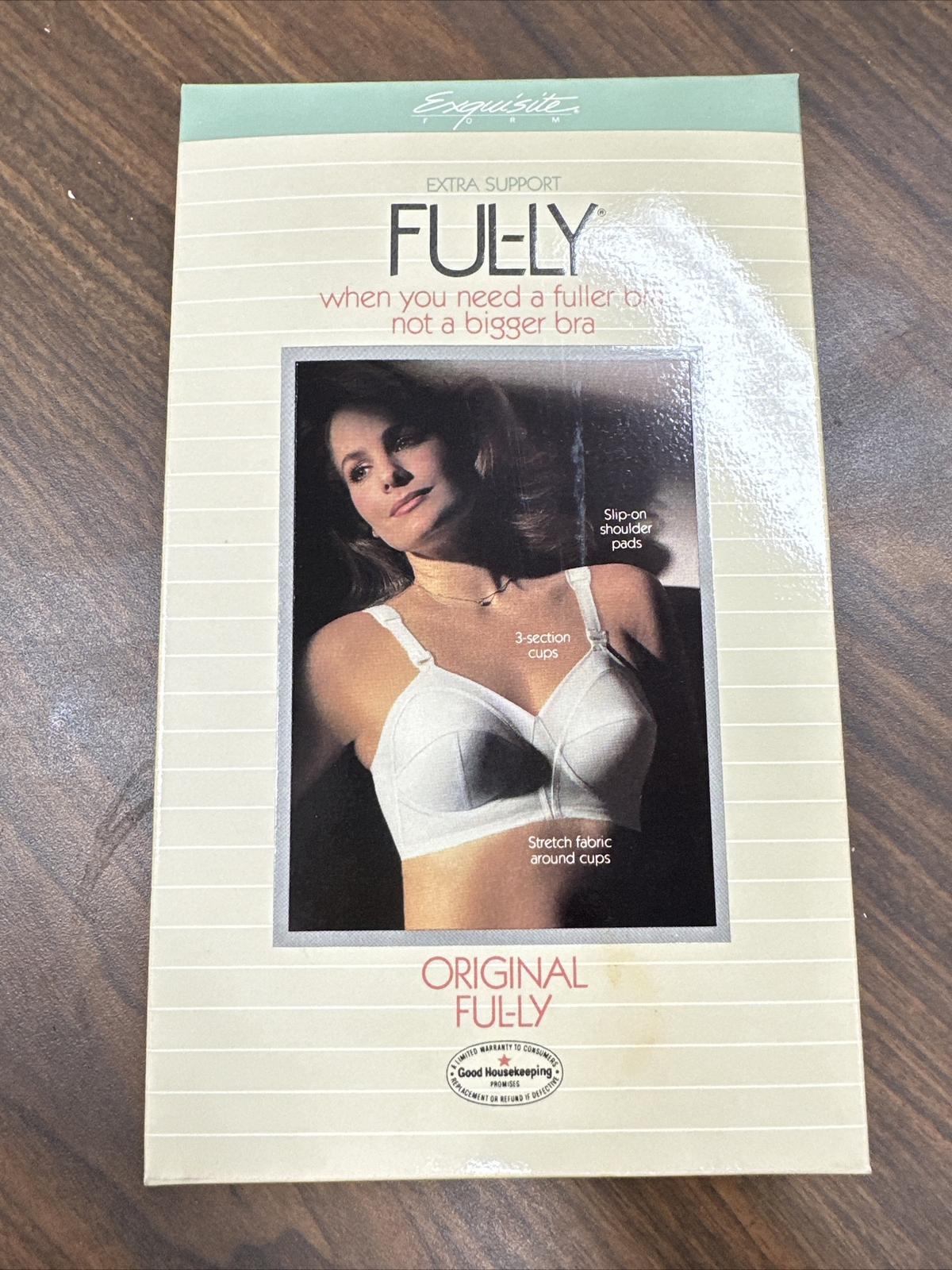 Size 42F Vintage Exquisite Form White Soft Cup Full Figure Bra BRAND NEW