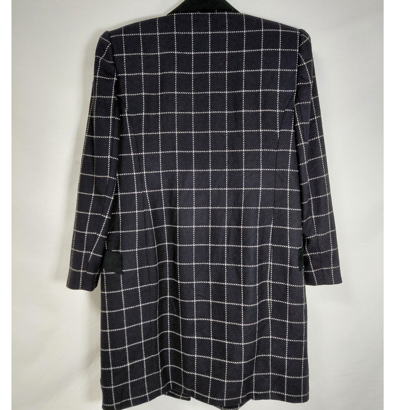 Vintage Criscione Made in USA Plaid Rhinestone Lined Jacket Women Size L