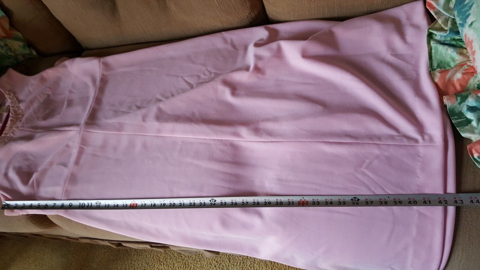1970s Jerrie Lurie Womens Pink Polyester Long Formal Sleeveless Dress w/ Jacket