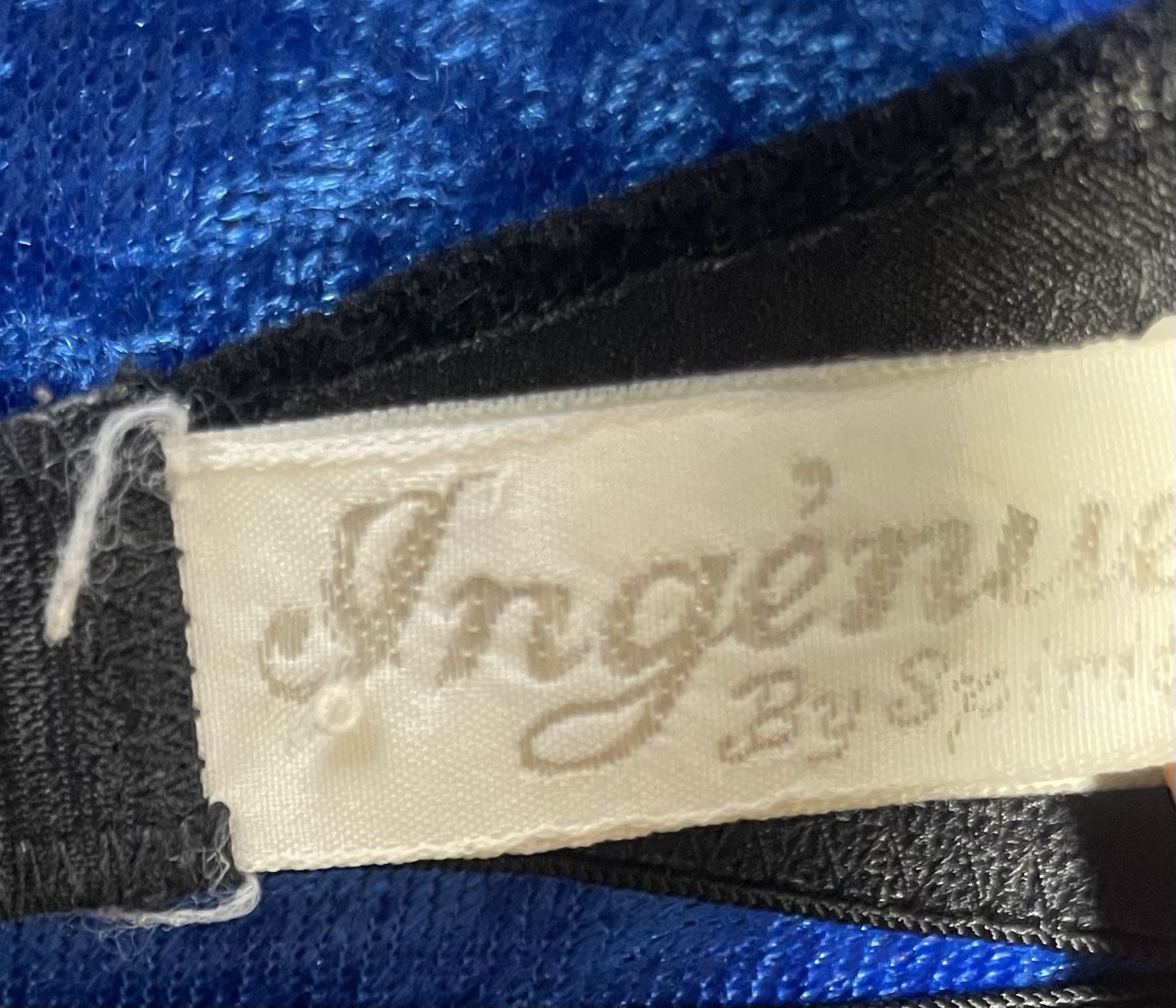 Vintage Ingénue by Spiegal Bra 32b Black Nylon Bralette Pinup Lingerie