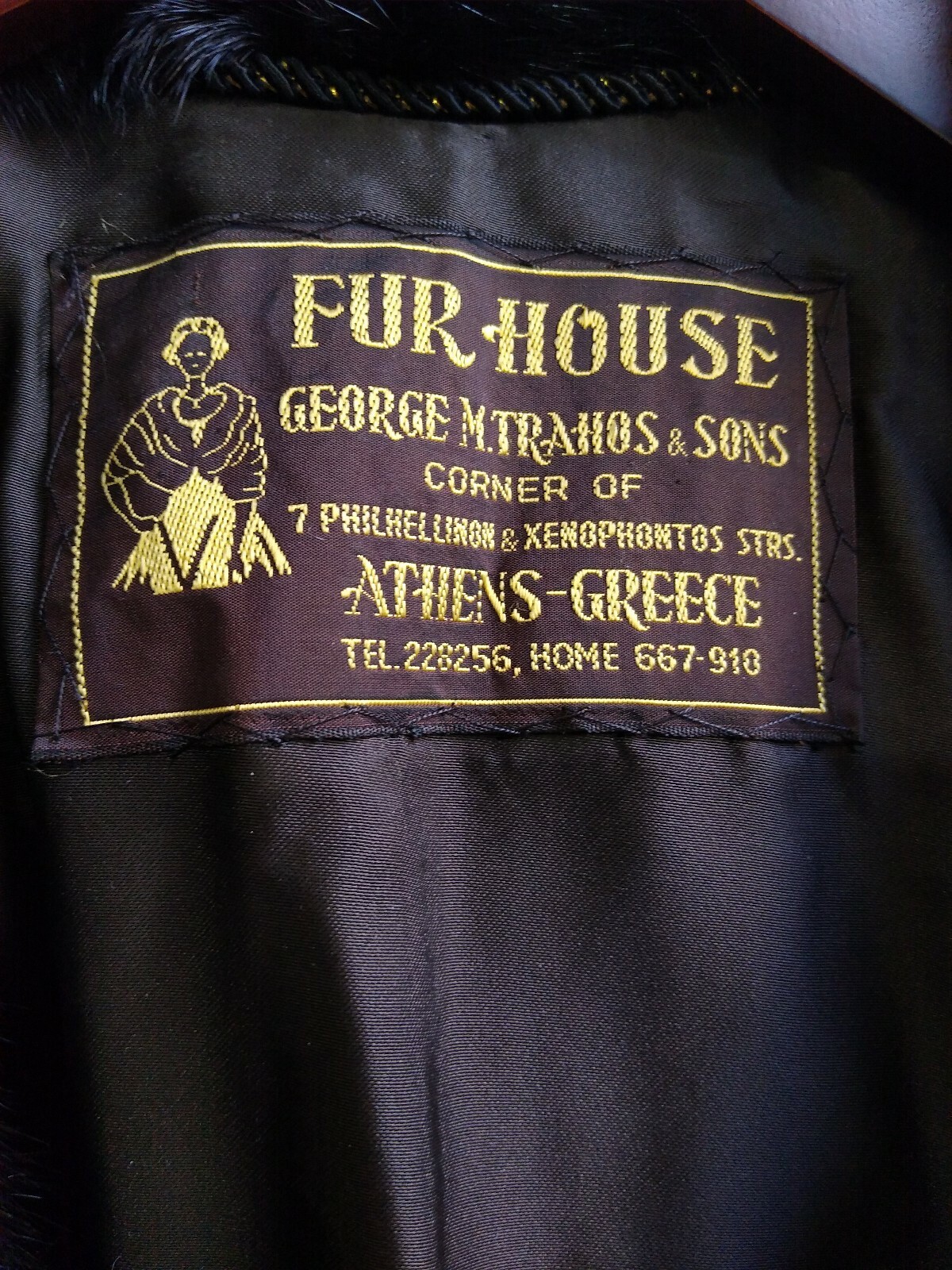 Fur-House George M.Trahos & Sons Women’s Fur Coat Brown Athens Greece