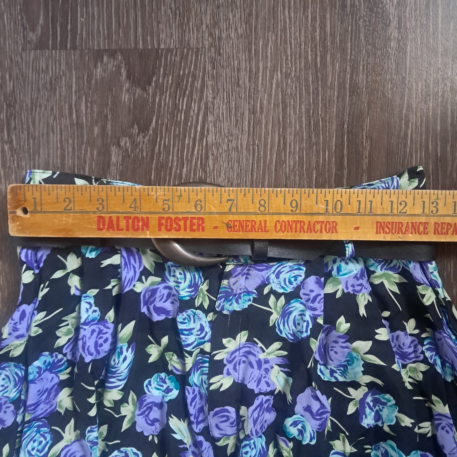 VTG 90s Paris Blues High Waisted Pleated Floral Flowy Shorts Women’s 9
