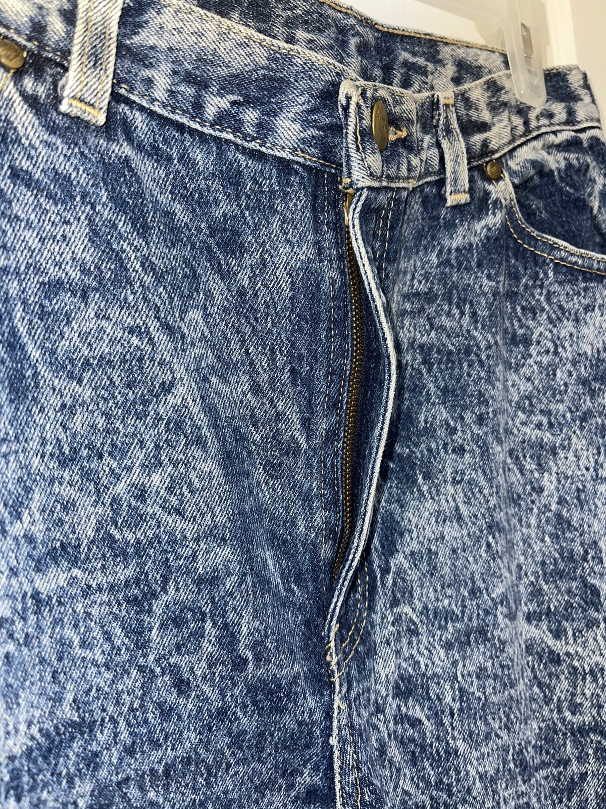 VTG P.S. Gitano 10 short Jeans Relaxed Taper Mom High Waist Acid Wash 31 X 28