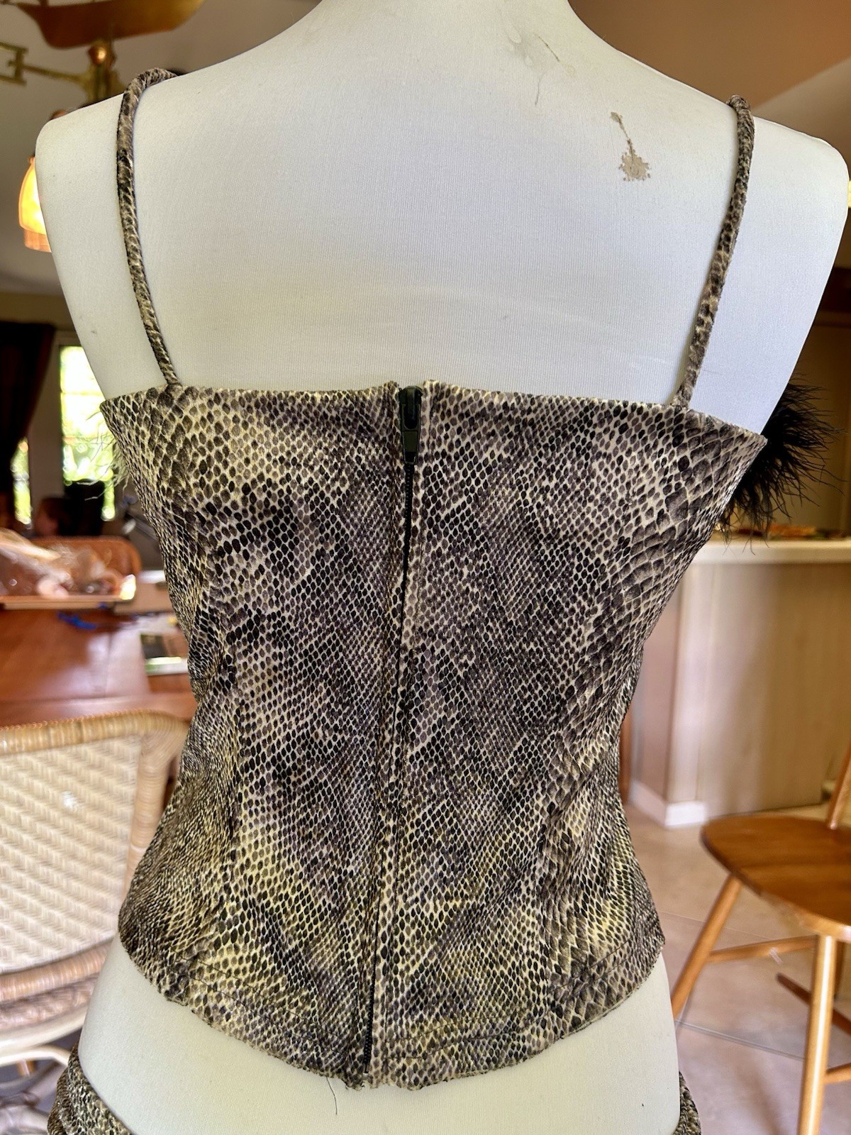 90s Vintage Summit Collection Crushed Velvet Sultry 2 Piece Size Small