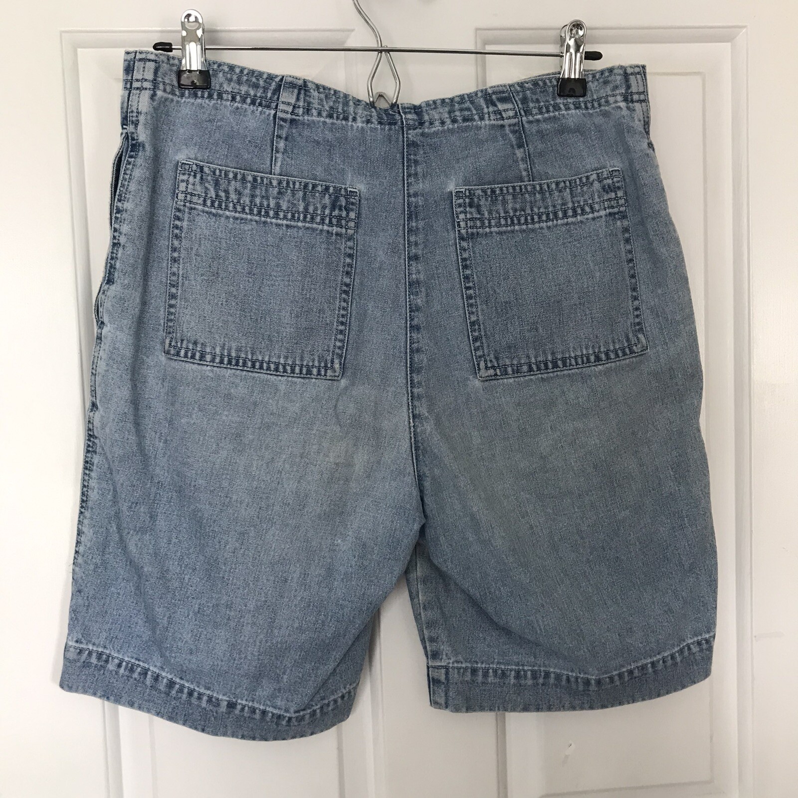 Lauren Jeans Co Womens Sz 6 Vintage 90’s Mom Denim Shorts High Waist Drawstring