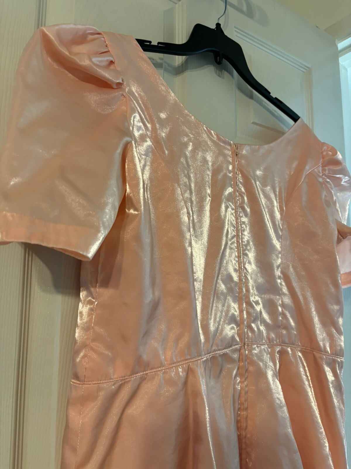 PINK Unlabled 80’s Prom Dress Theatrical Halloween Formal Dress up Gown Homemade