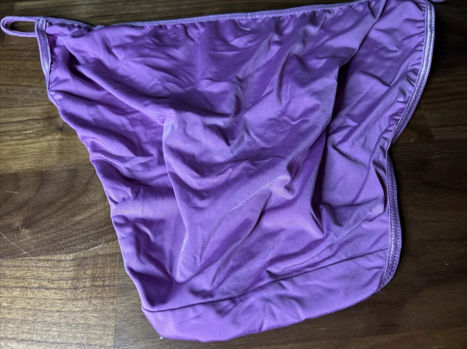 Vtg Xhilaration Y2K Bikini Panties String Second Skin XL Low Rise Metal NWOT