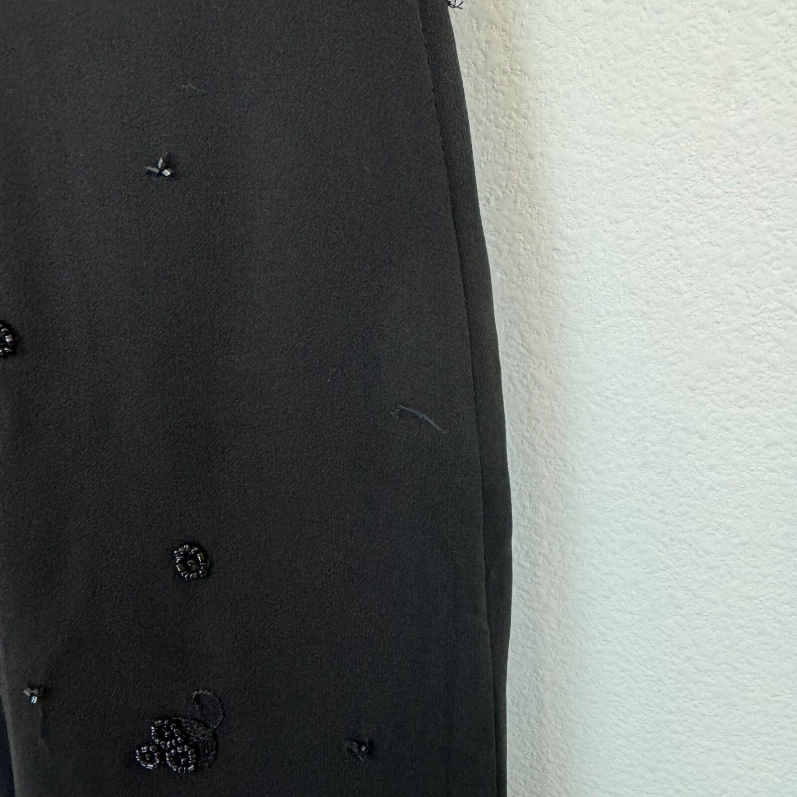 VTG Vintage Phoebe Silk Black Sequin Formal Midi Maxi Dress 8 (6)