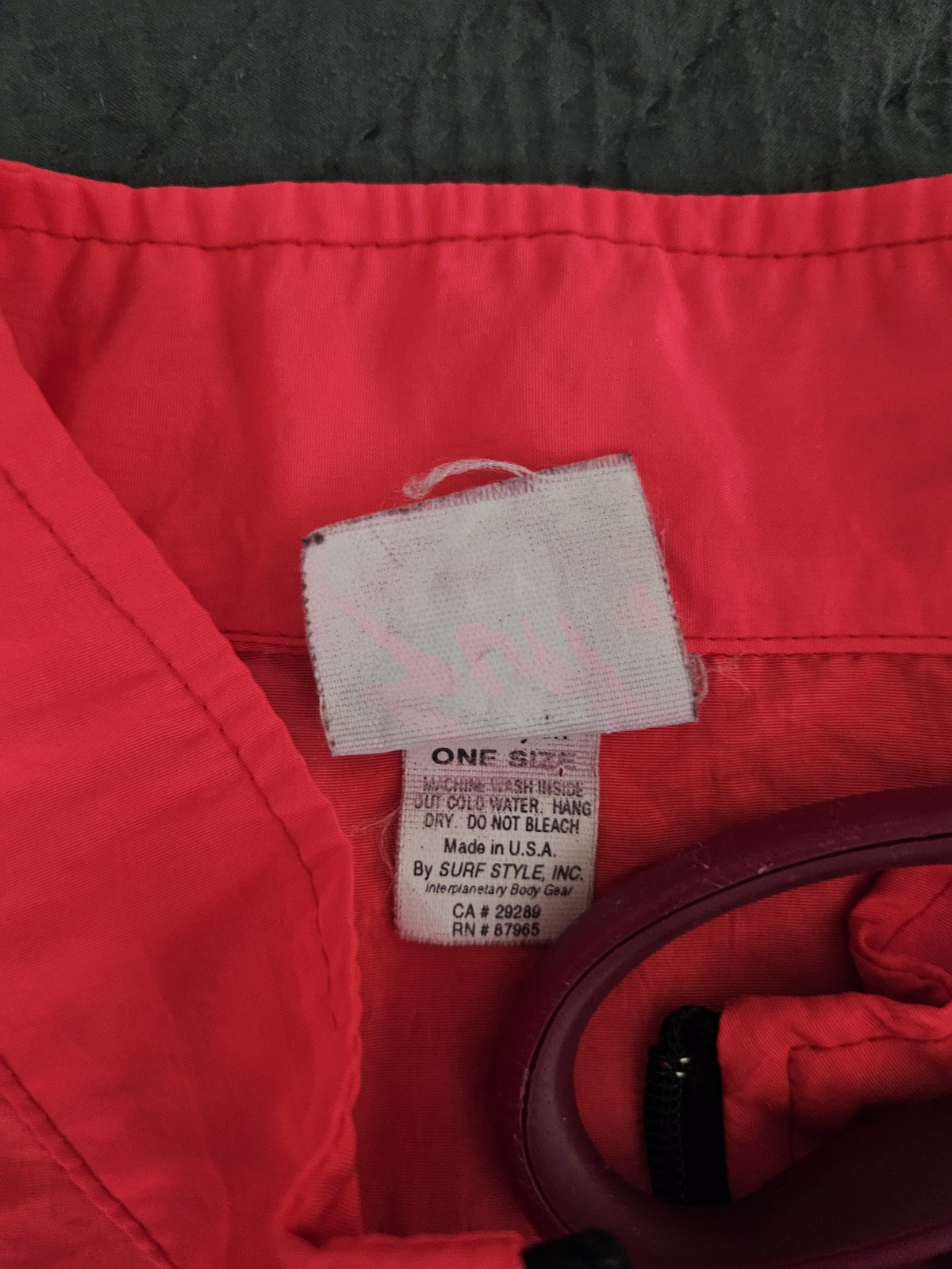 Vintage 90’s Surf Style Hot Pink 1/4 Zip Pullover Unisex One Size