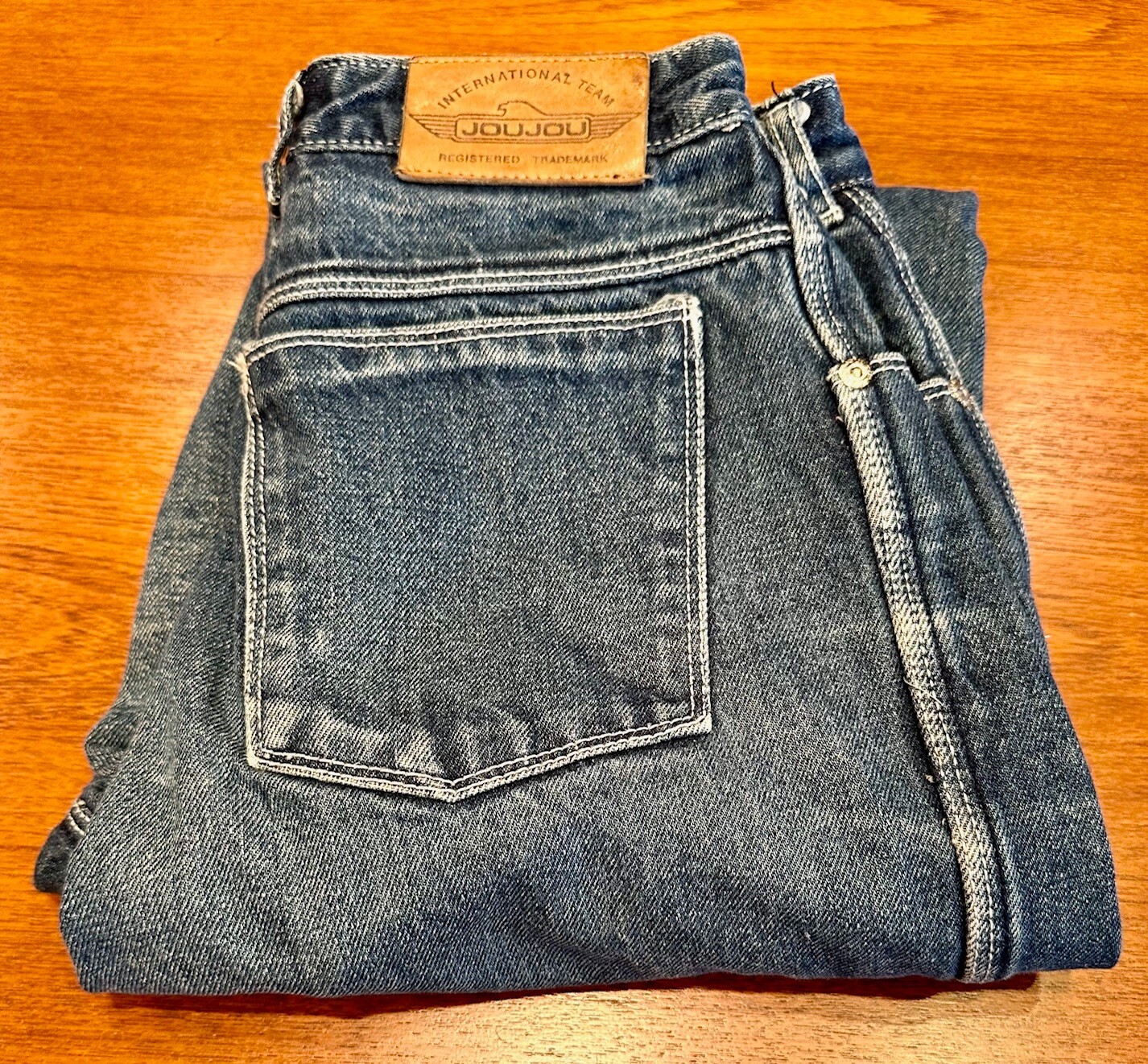 Jou Jou Vintage 90s Denim Blue Jeans Women’s Size 9-10 – Retro New Wave Glam!