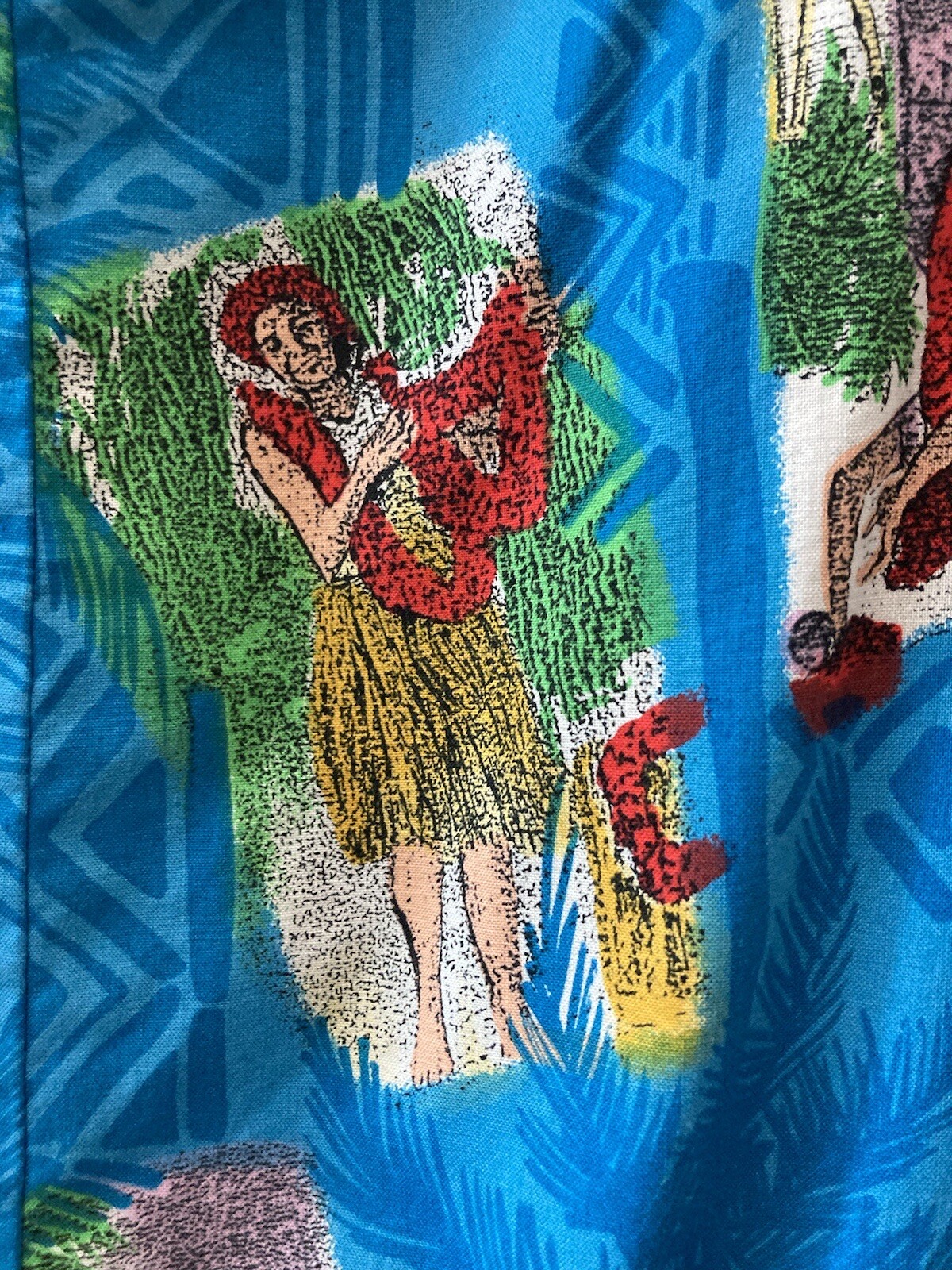 Hilo Hattie Hawaii MuMu Dress Vintage Beach Luau Native Hawaiian Print Small