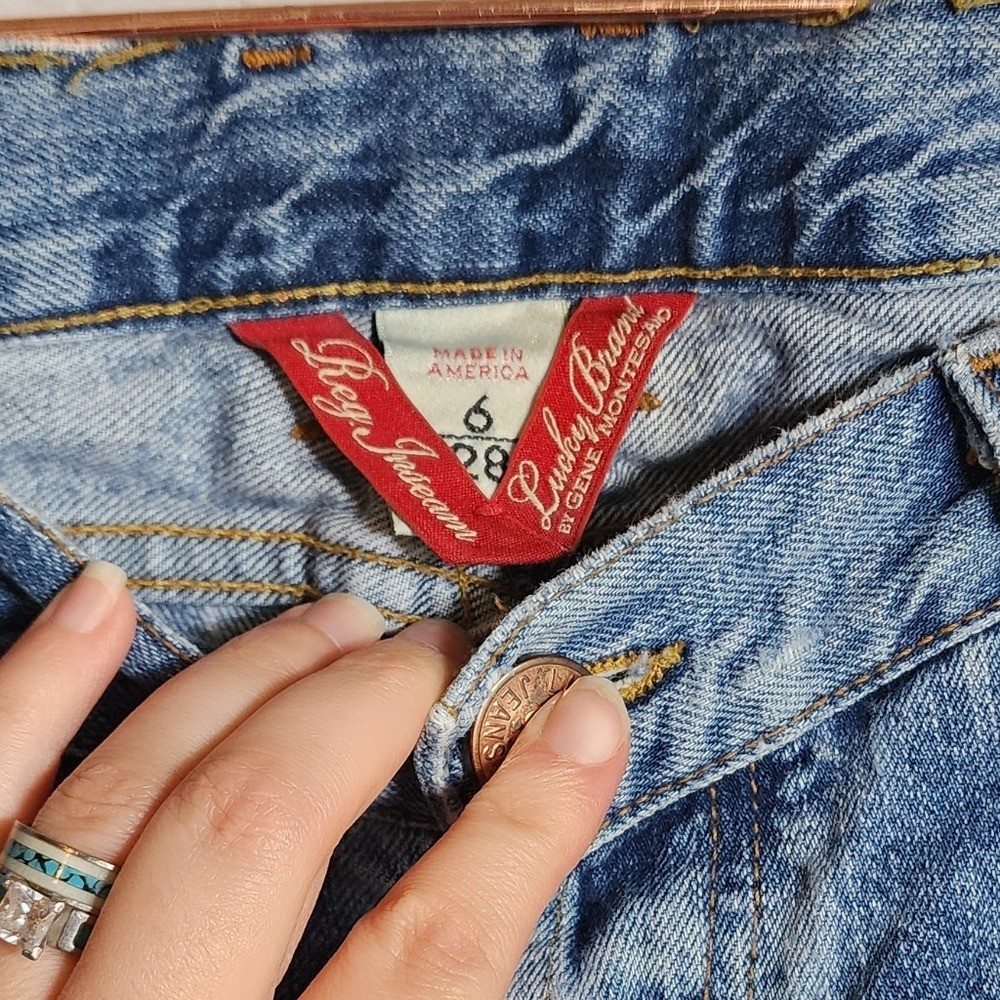 Vintage Lucky Brand Fleur Dream Bohemian Bootcut Jeans Size 6/28