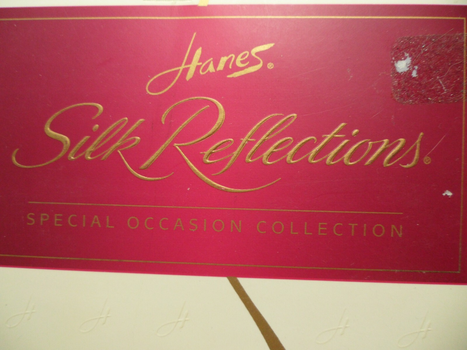 Hanes Silk Reflections Light Control Top Sandalfoot Pantyhose Pearl AB NOS