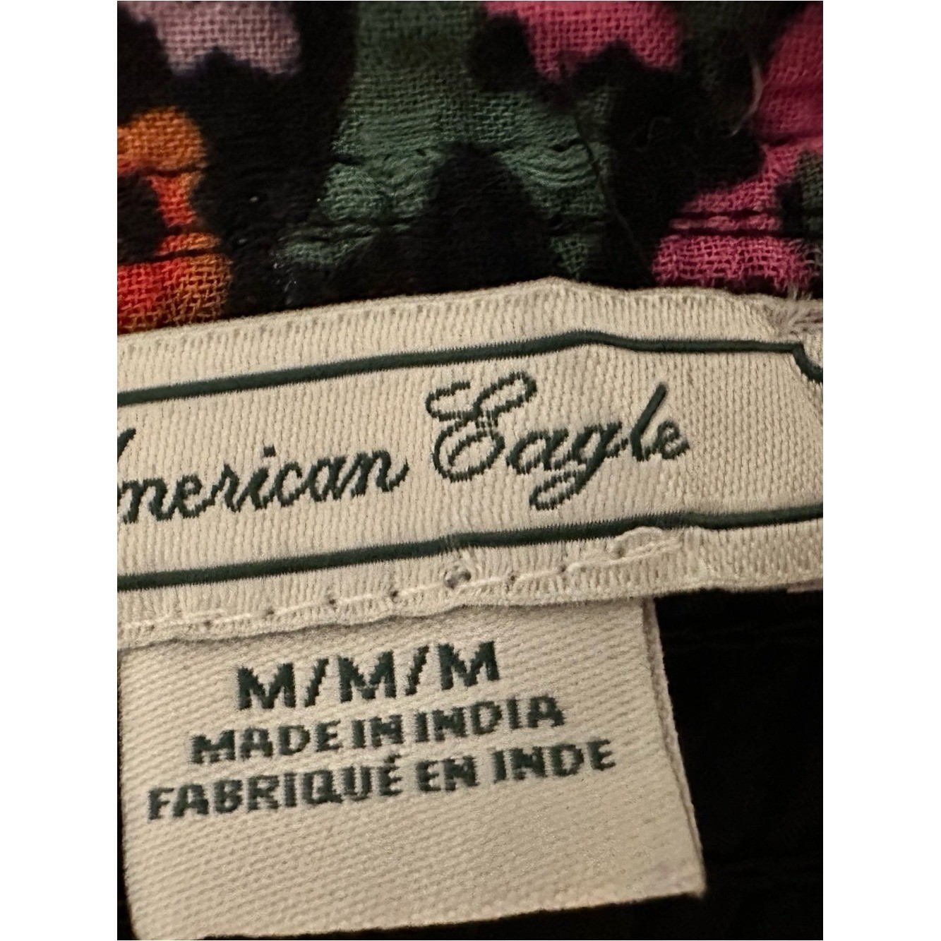 American Eagle Outfitters vintange multi Knit Dress Black, Pink, Green, Orange
