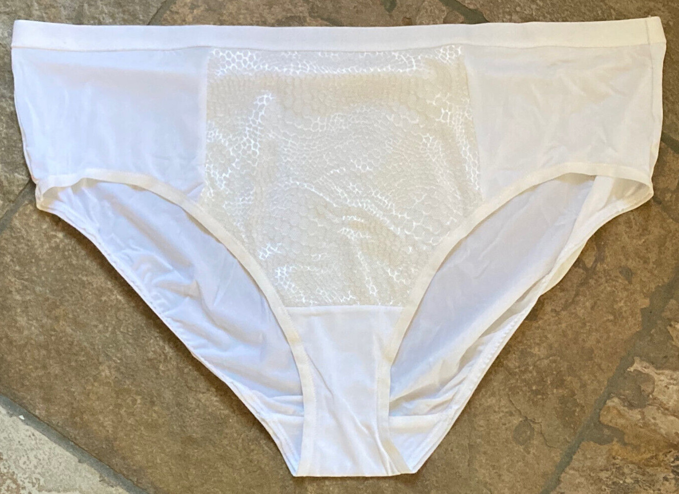 1123 Warner’s 10/3XL White Blissful Hipster Brief Tummy Control Panty #5023