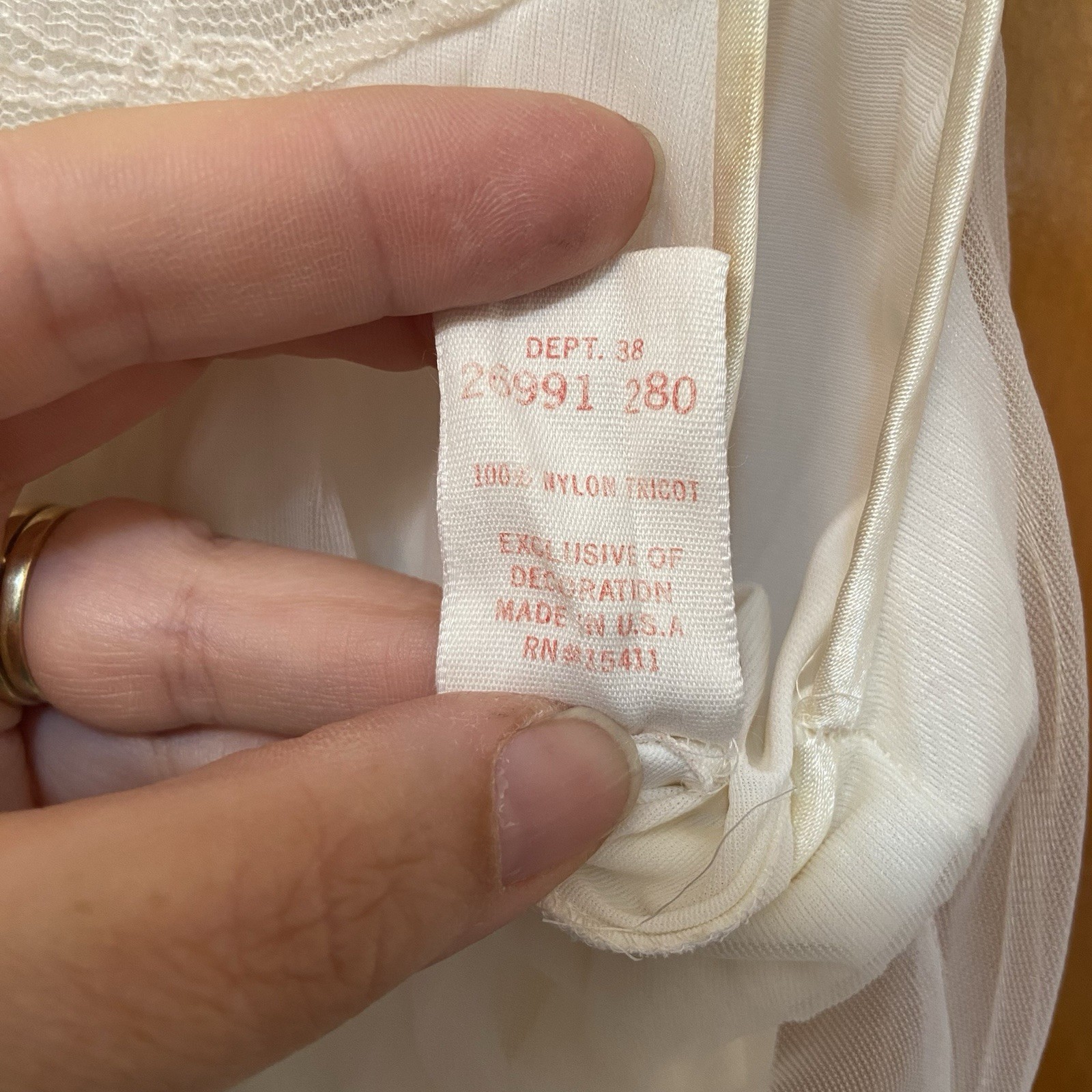 Vintage Sears Nightgown & Sheer Robe Long Size Small 28/30 Bridal Slip Dress