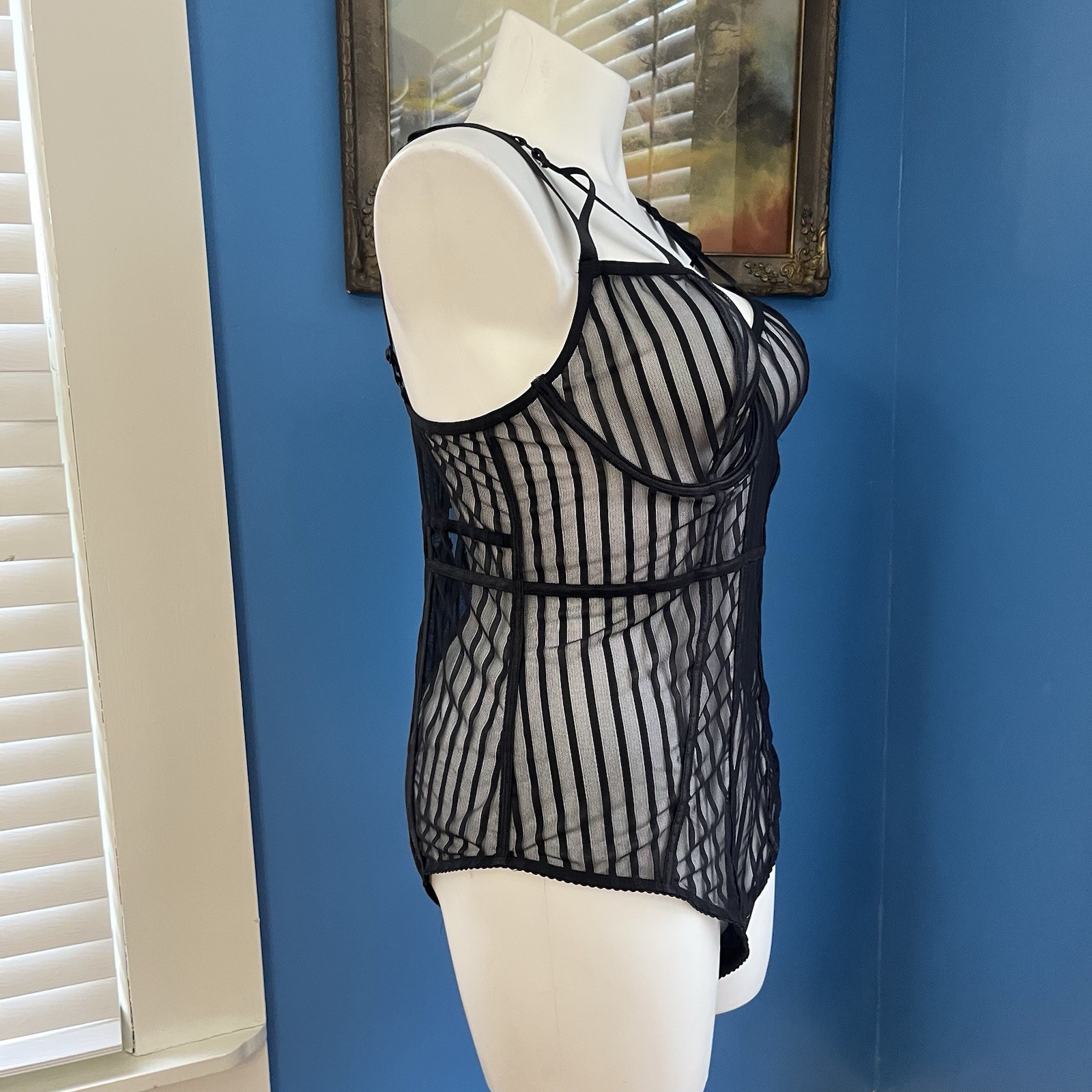 TORRID CURVE Bodysuit Teddy Sheer Stretch Mesh Underwire Sz 2XL Curvy Plus