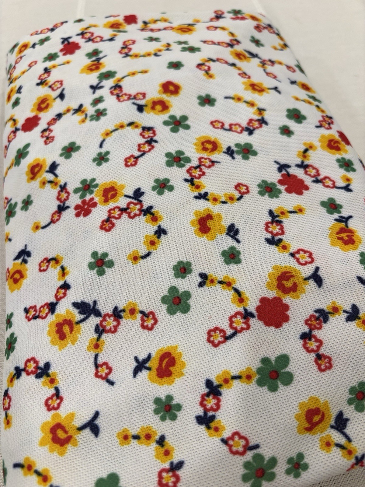 VTG 70s Gay Gibson Floral Maxi Dress Mock Neck Keyhole Sleeveless Cutout Small 9
